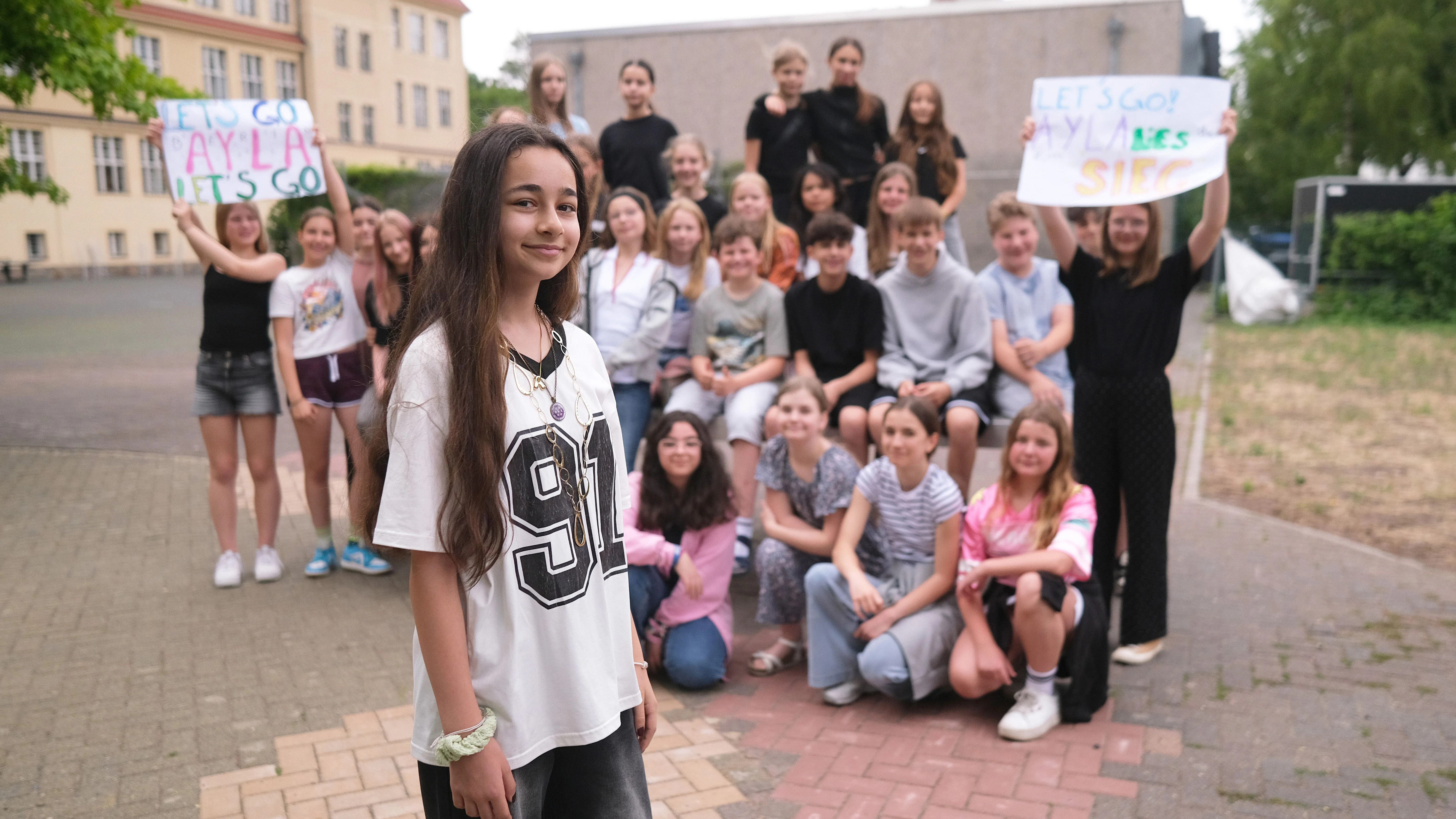„Es macht Glücksgefühle, wenn man sieht, wie die genze Klasse einen unterstützt“, sagt Ayla.