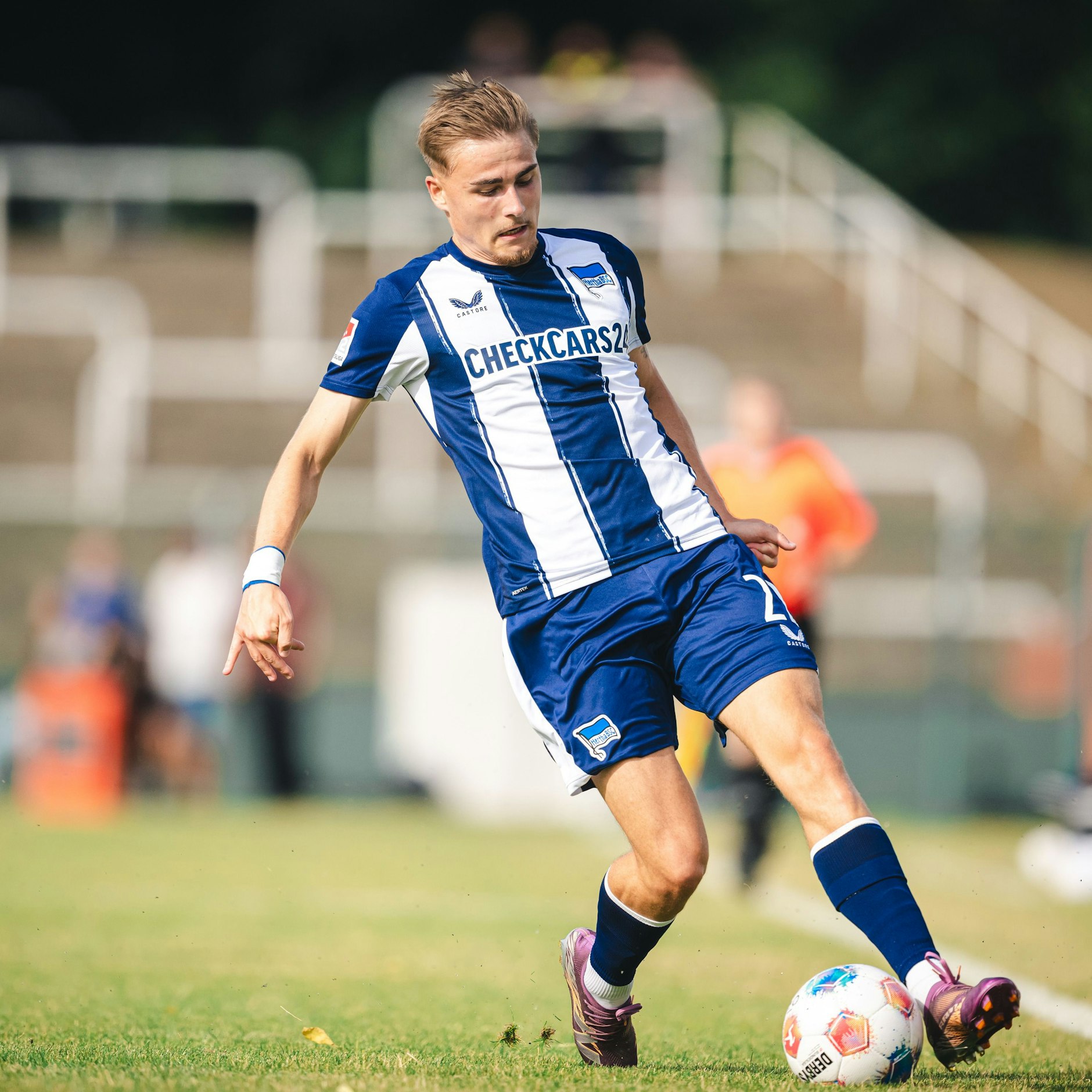 Herthas Marten Winkler traf beim Test gegen den BFC Dynamo doppelt.