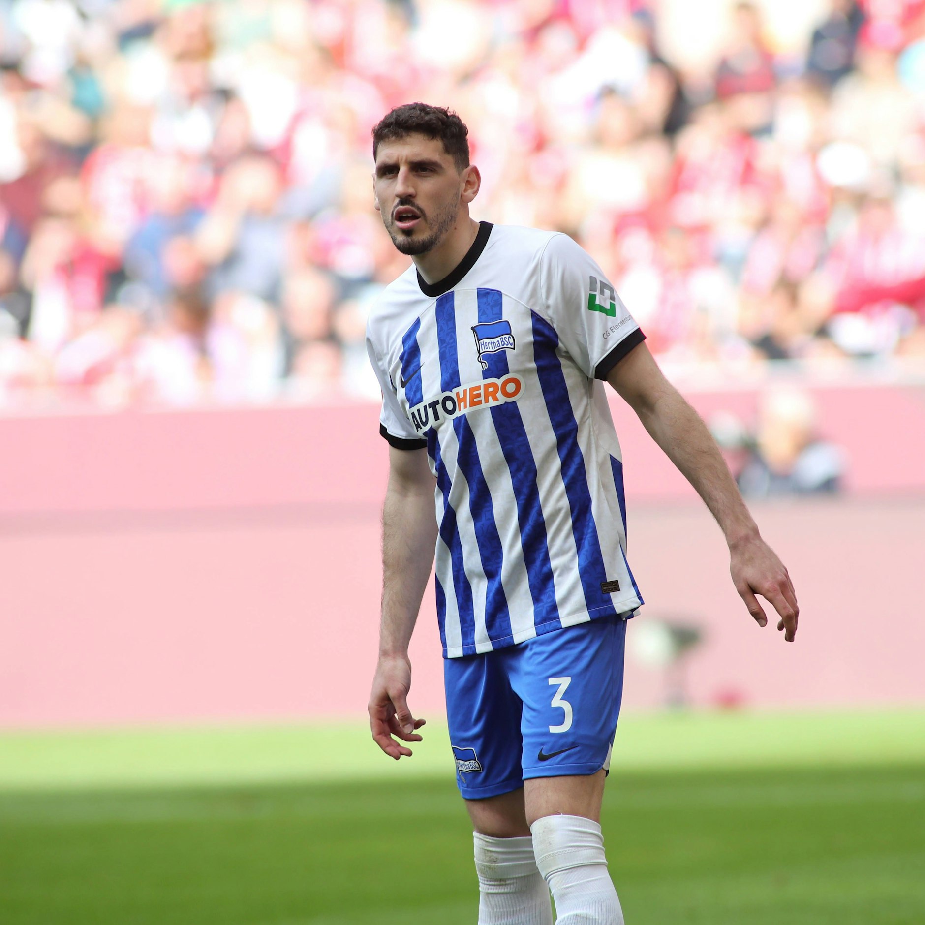 Verteidiger Agustin Rogel stieg 2023 mit Hertha BSC ab, jetzt will er zurück nach Argentinien.