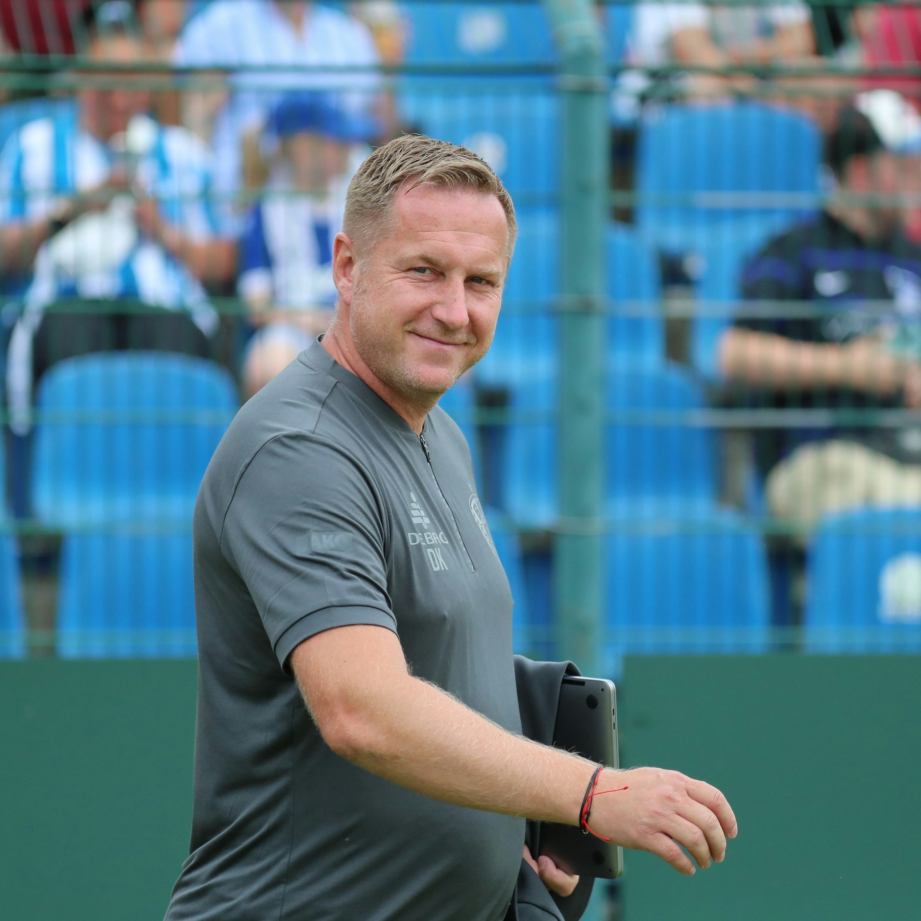 BFC-Coach Dennis Kutrieb konnte mit seinen Spielern besonders in der ersten Hälfte gegen Hertha BSC zufrieden sein.