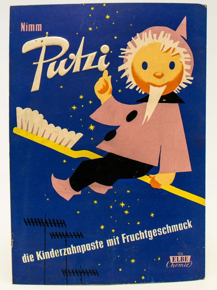 Auch das Sandmännchen machte in der DDR Werbung für die Zahncreme der Marke Putzi. Heute wäre eine Zahnpasta mit Zuckerzusatz vermutlich überhaupt nicht mehr denkbar.