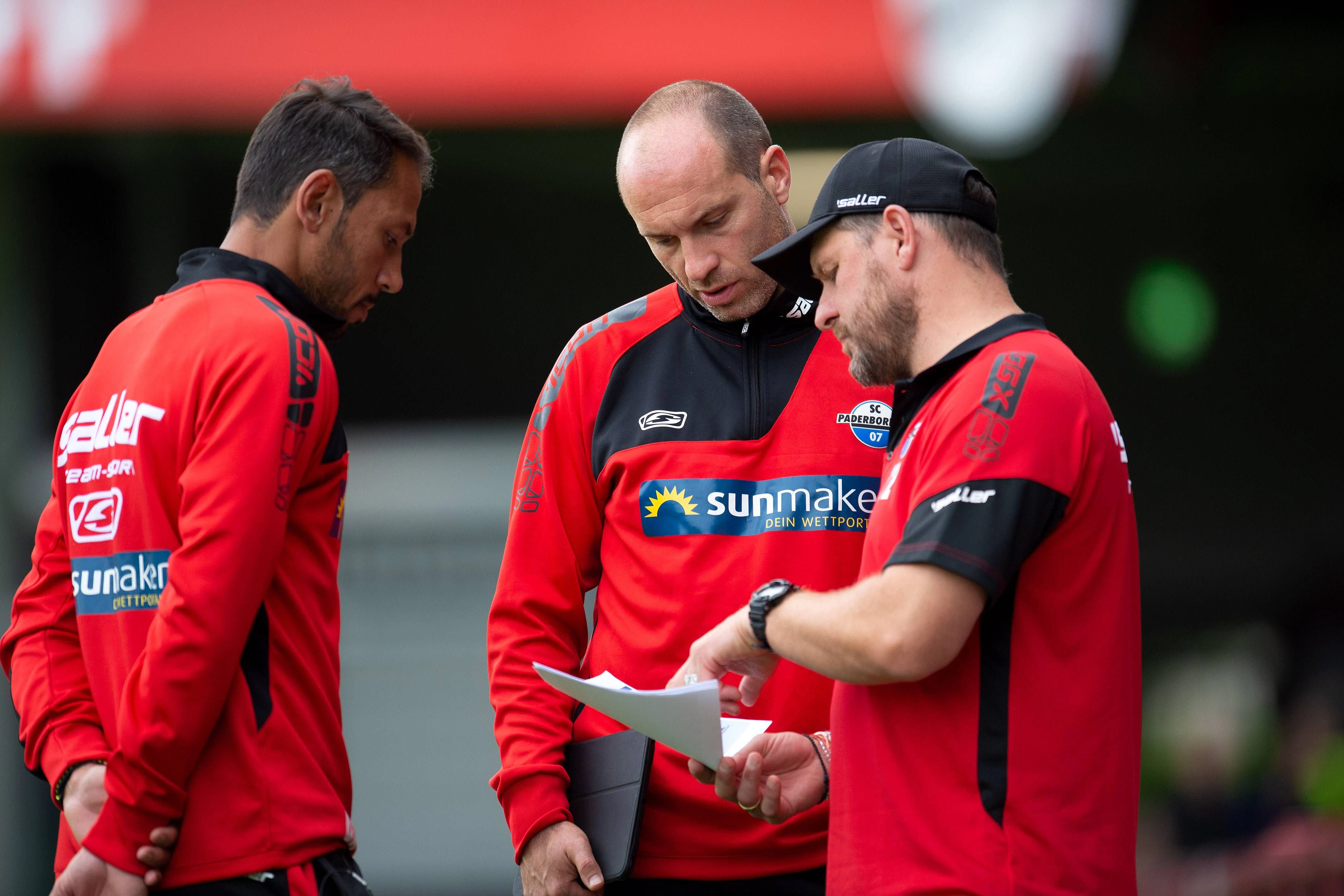 Danilo de Souza (l.) und Steffen Baumgart führten den SC Paderborn von der Dritten Liga bis in die Bundesliga. Jetzt wollen sie mit dem 1. FC Union für Furore sorgen.