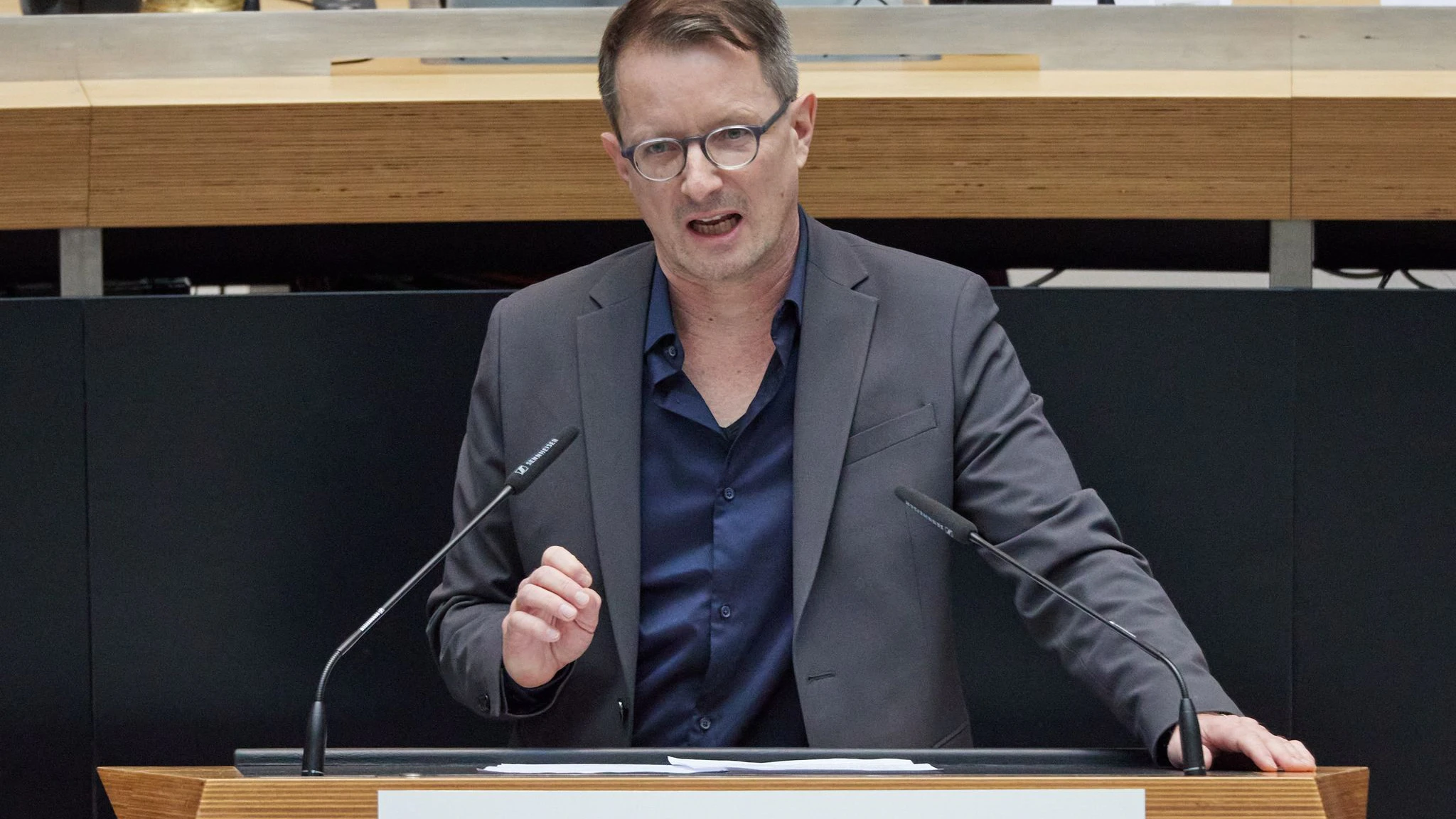 Der Berliner Abgeordnete Alexander King (BSW, fraktionslos)