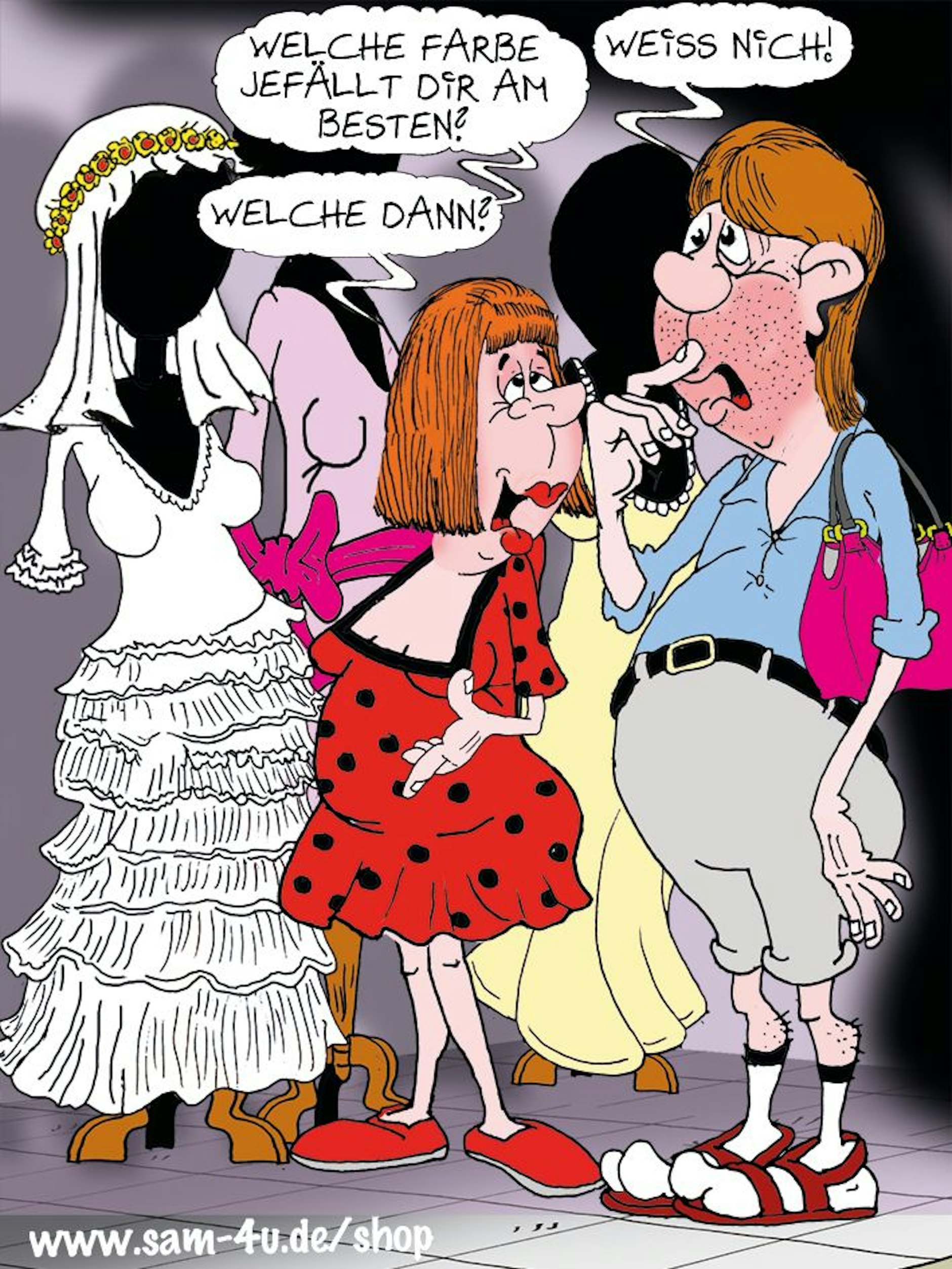 Auch heute haben wir in unserer Rubrik Witz des Tages einen Cartoon des Tages für Sie - er stammt von Zeichner Sam Paff aus Berlin.