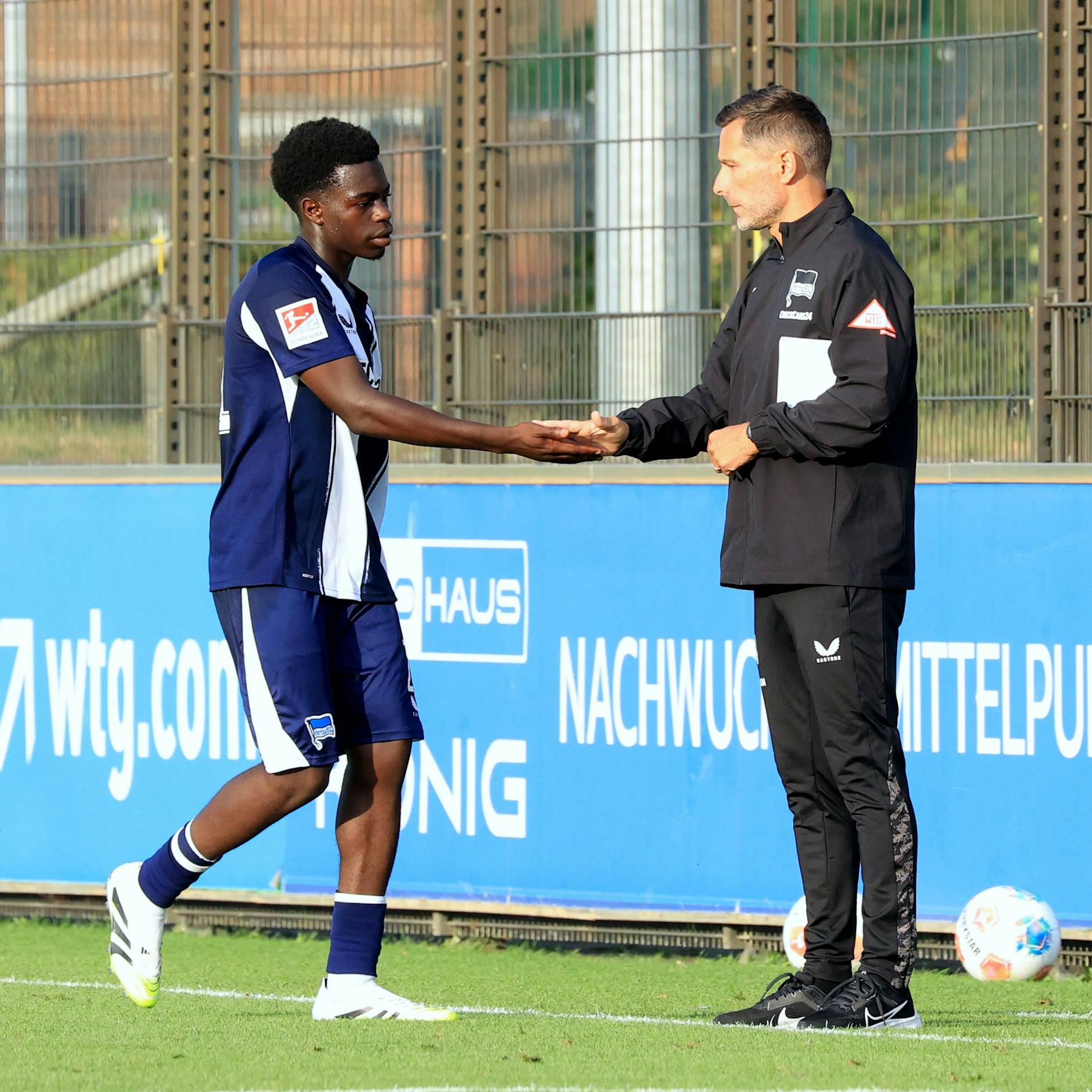 Herthas Youngster Bobo Lum erhält von Trainer Stefan Leitl in jedem Testspiel die Chance und nutzt sie bisher.