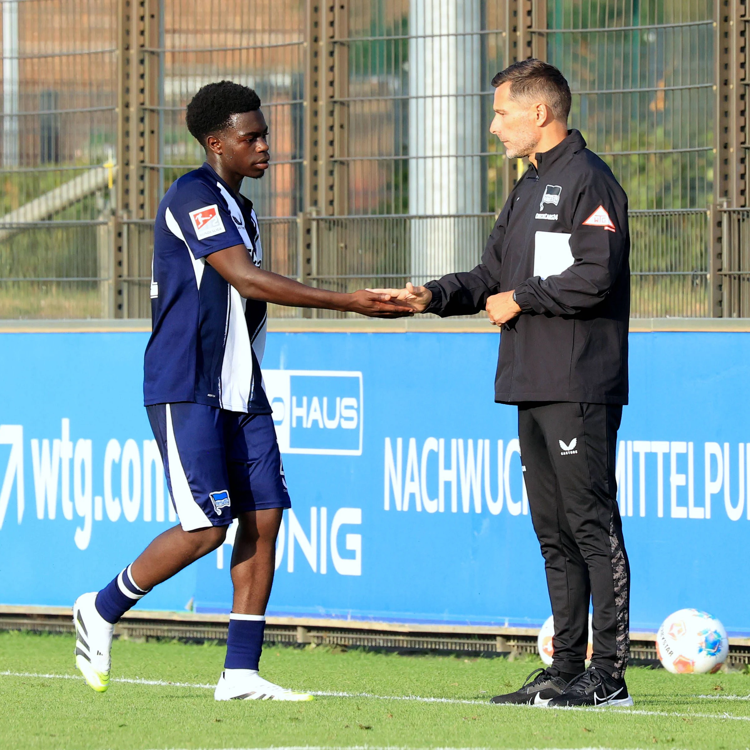 Herthas Youngster Bobo Lum erhält von Trainer Stefan Leitl in jedem Testspiel die Chance und nutzt sie bisher.