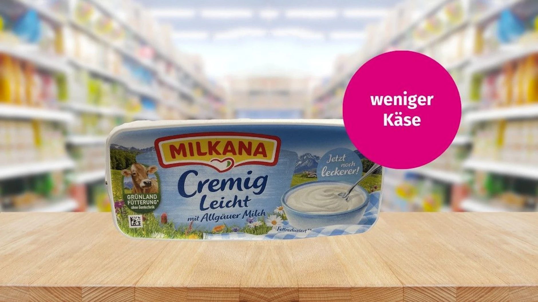 Der Käseanteil reduzierte sich von 65 auf 42 Prozent. 