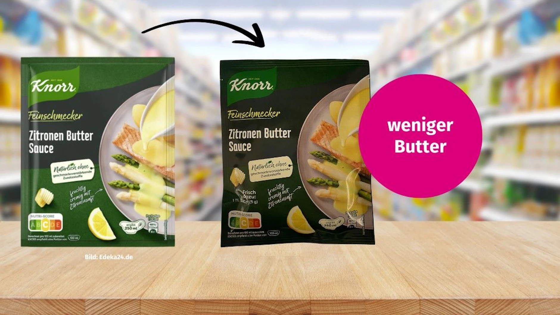 Der Butteranteil wurde von 25 auf 10 Prozent abgesenkt.