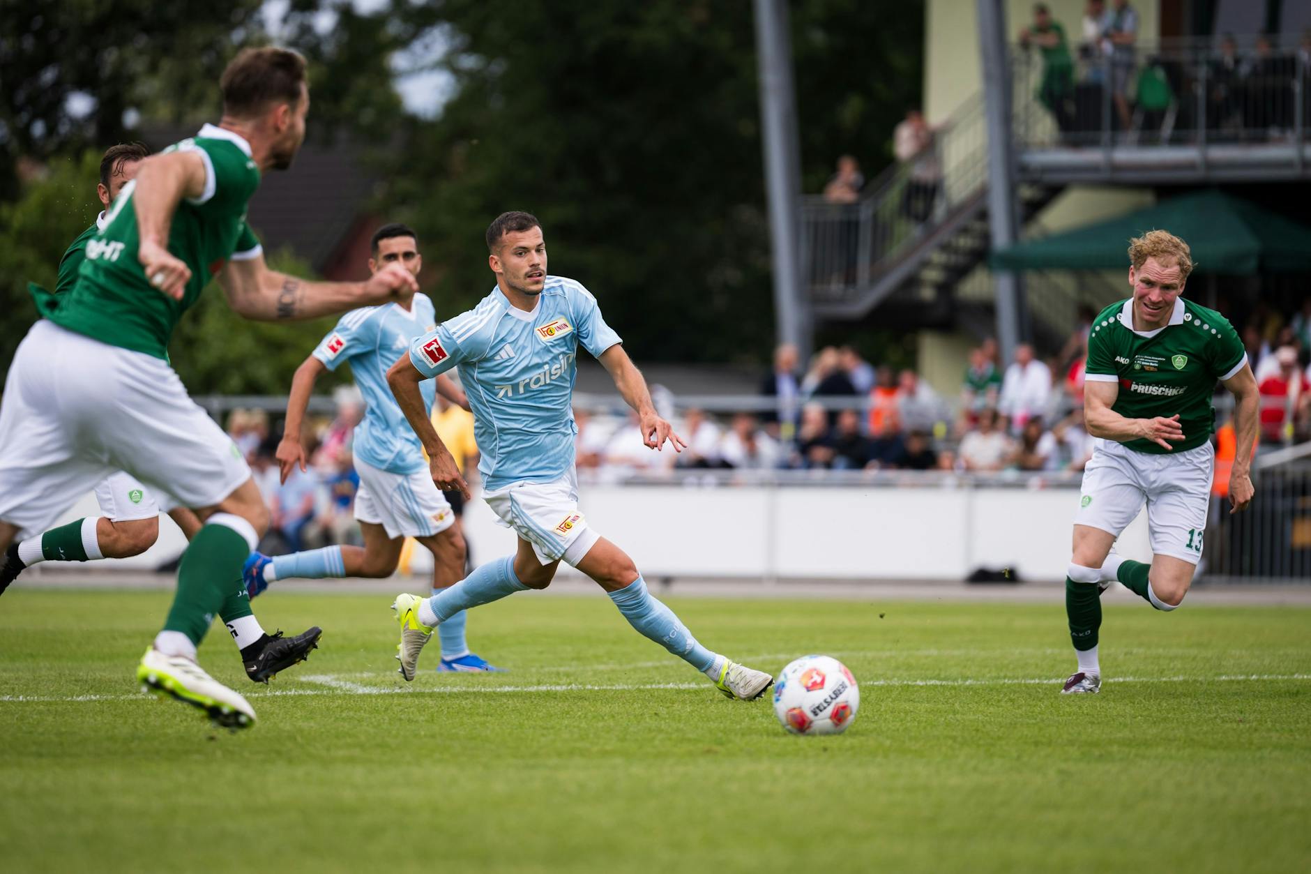 14 Tore schossen die Profis des 1. FC Union in den beiden Testspielen in Brandenburg. Zu sehen gab es diese nur live vor Ort oder gegen Geld auf AFTV.
