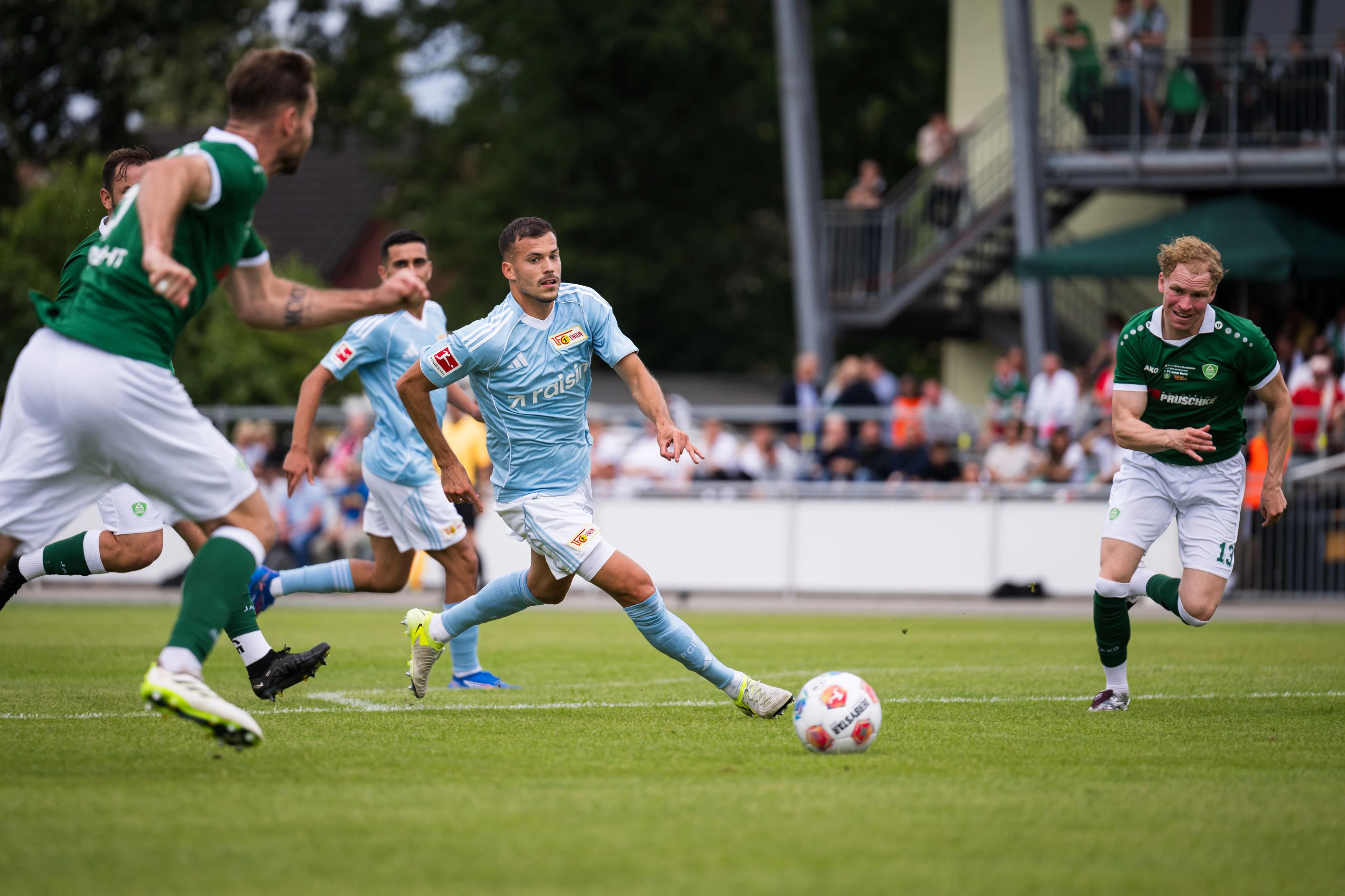 14 Tore schossen die Profis des 1. FC Union in den beiden Testspielen in Brandenburg. Zu sehen gab es diese nur live vor Ort oder gegen Geld auf AFTV.