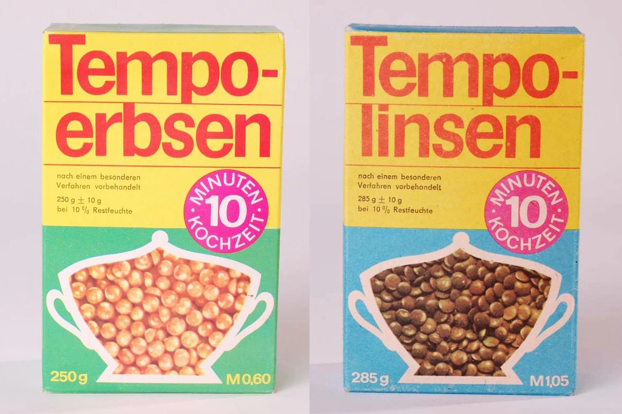 Tempo-Erbsen und Tempo-Linsen hat das DDR Museum Berlin bereits archiviert. Doch Tempo-Bohnen fehlen noch. In der DDR durften diese Produkte in keinem Haushalt fehlen.