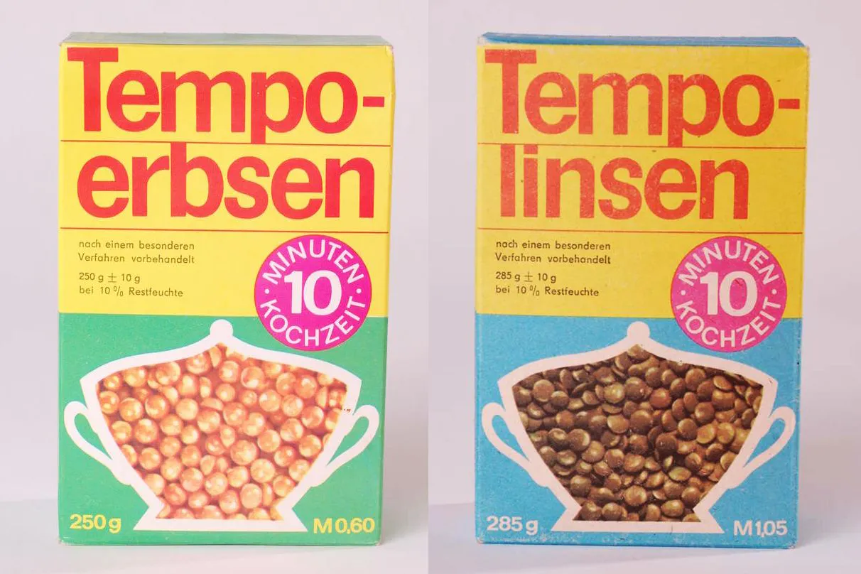 Tempo-Erbsen und Tempo-Linsen hat das DDR Museum Berlin bereits archiviert. Doch Tempo-Bohnen fehlen noch. In der DDR durften diese Produkte in keinem Haushalt fehlen.