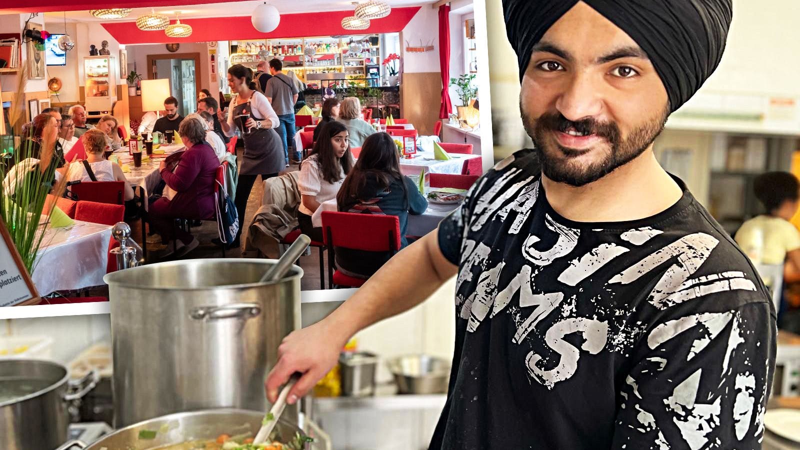 Paraspreet Singh arbeitet als Koch im DDR-Restaurant Volkskammer.