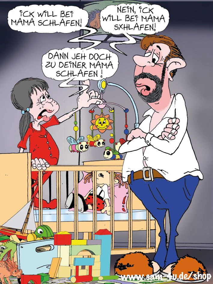 Auch heute gibt es an dieser Stelle einen Cartoon von unserem Zeichner Sam Paff aus Berlin für Sie. Lassen Sie sich von seinem besonderen Humor in unserer Rubrik Witz des Tages in den Tag begleiten!