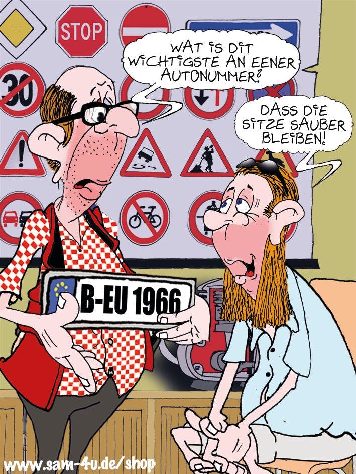 Vorhang auf für den Cartoon des Tages: Auch heute kommt der gezeichnete Witz von Sam Paff aus Berlin.