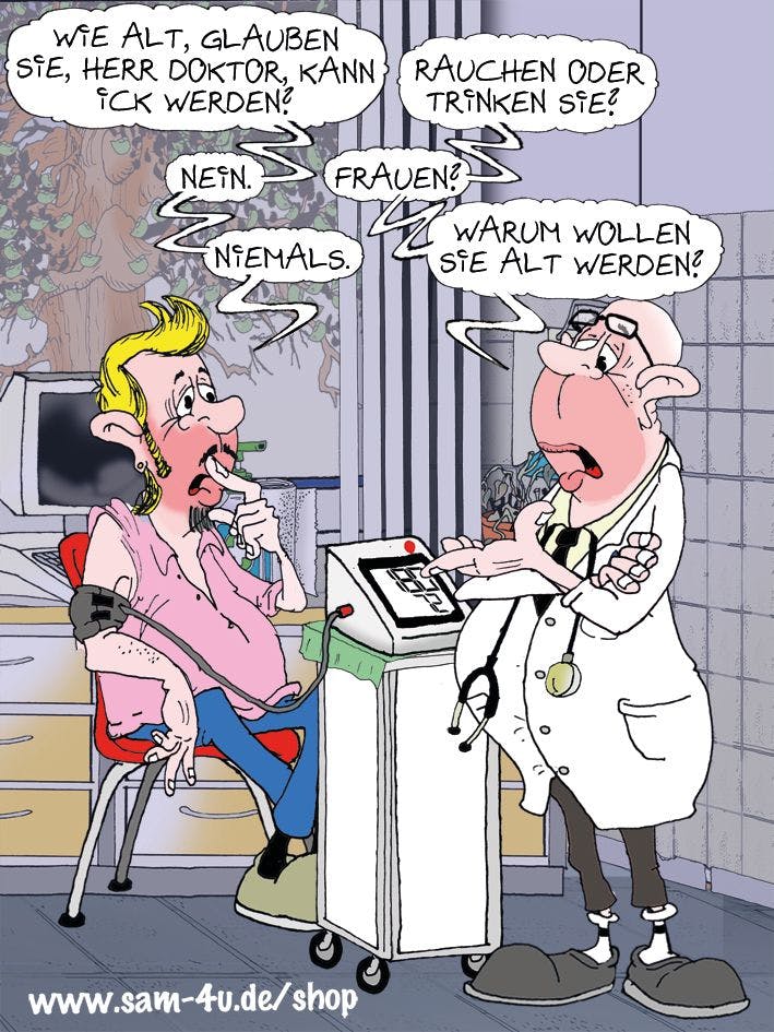 Auch heute gibt es einen lustigen Cartoon von unserem Zeichner Sam Paff aus Berlin - er gehört fest in unsere Rubrik Witz des Tages.