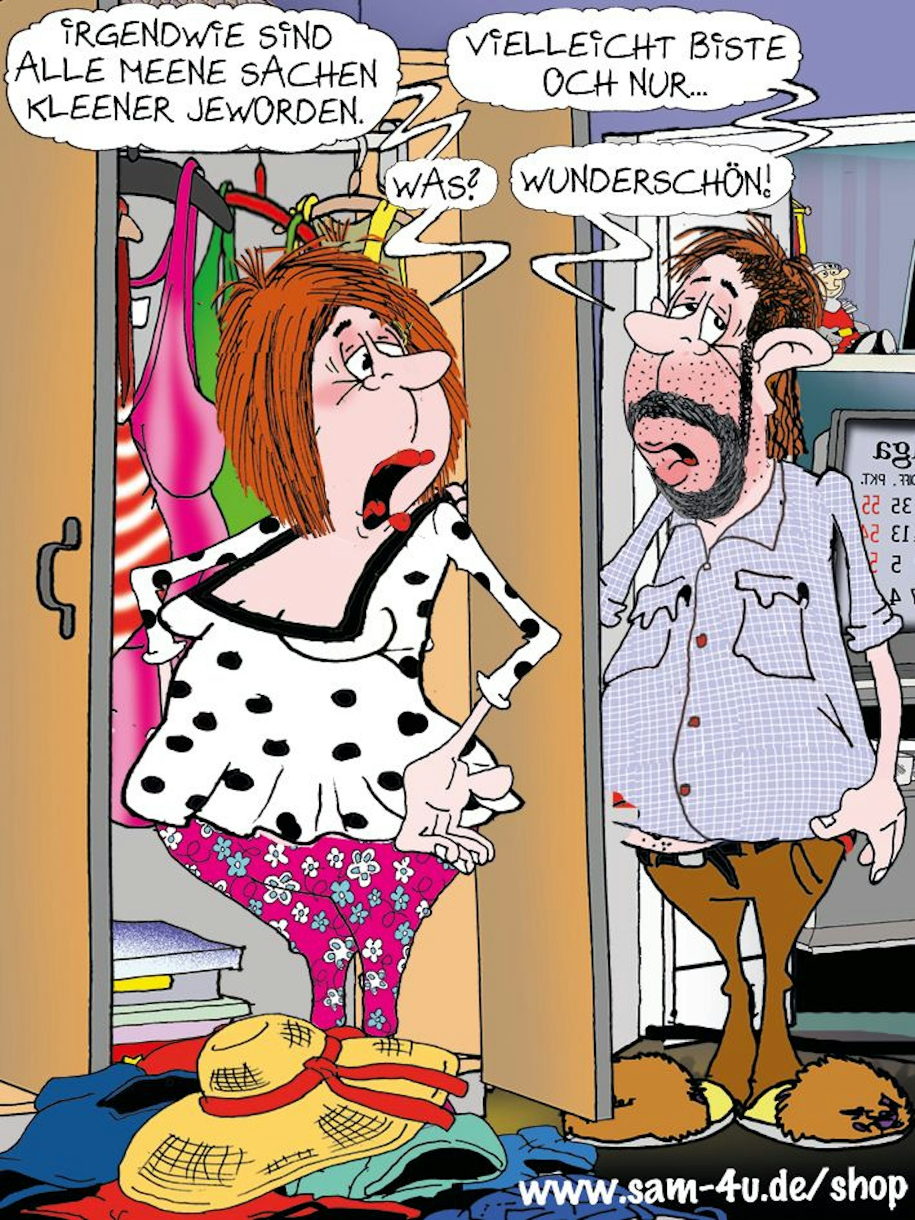 Auch den heutigen Freitag versüßt Ihnen Zeichner Sam Paff aus Berlin mit etwas Humor - hier ist sein Cartoon des Tages.