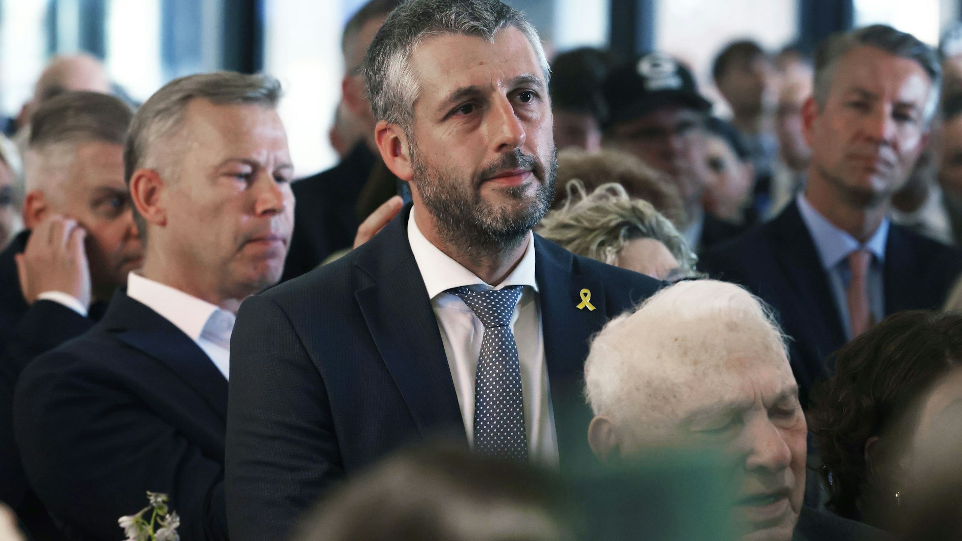 German Moyzhes nimmt in Düsseldorf an einer Feierstunde anlässlich des 60-jährigen Jubiläums der deutsch-israelischen Beziehungen teil.