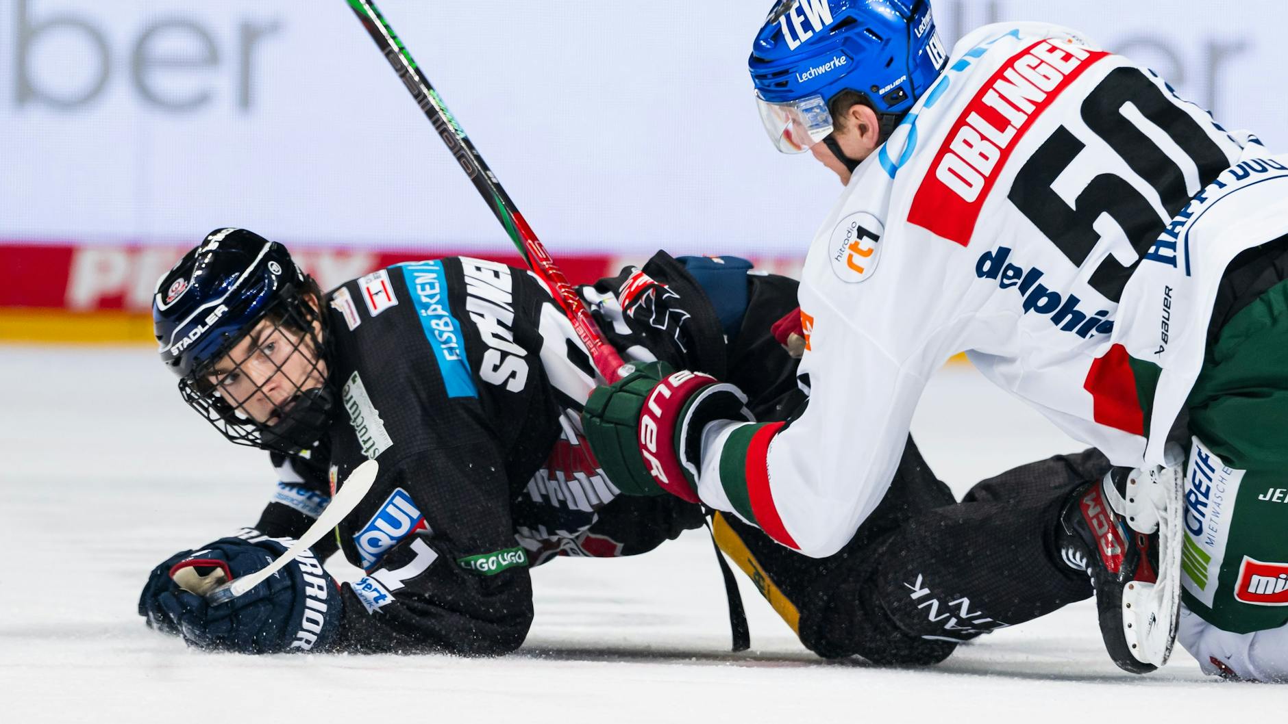 Eisbären-Talent Elias Schneider (l.) schnupperte schon DEL-Eis, versucht sich jetzt erst mal in Kanada.