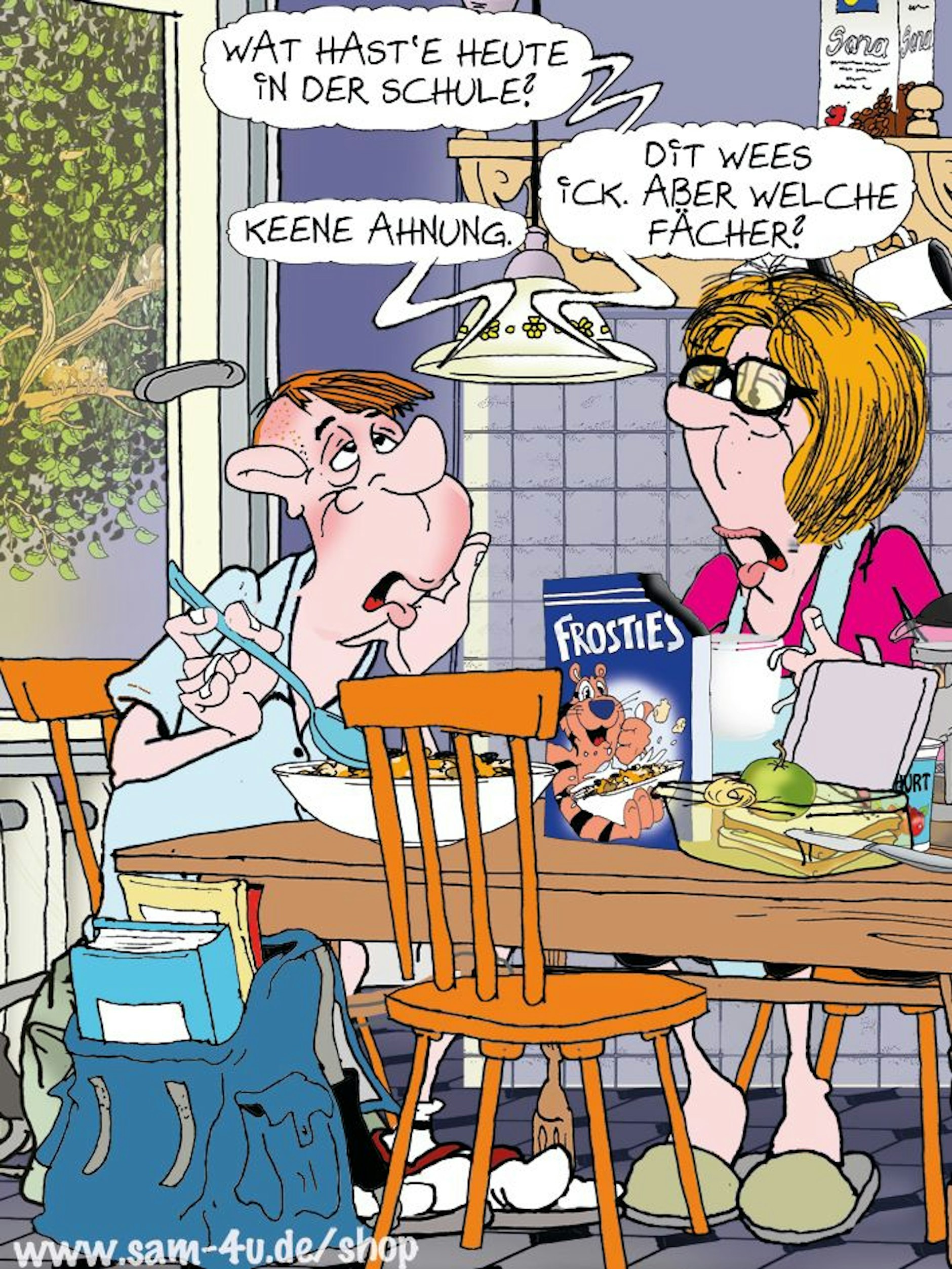 Auch der Cartoon des Tages gehört zu unserer Rubrik Witz des Tages. Lassen Sich auch von unserem Zeichner Sam Paff auch am Donnerstag bestens unterhalten!