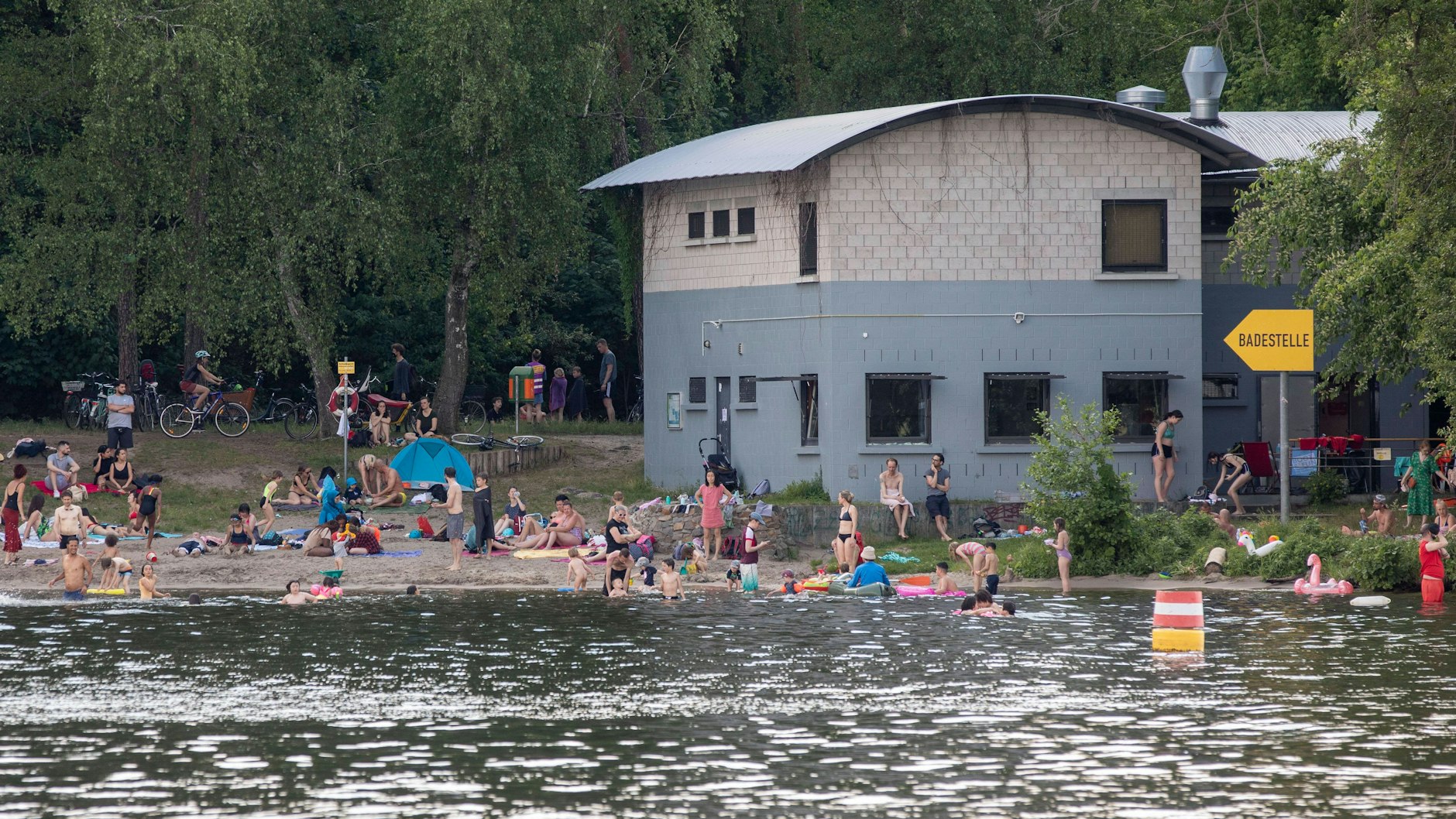 Die Bammelecke in Grünau: Das LAGeSo warnt hier vor Blaualgen.