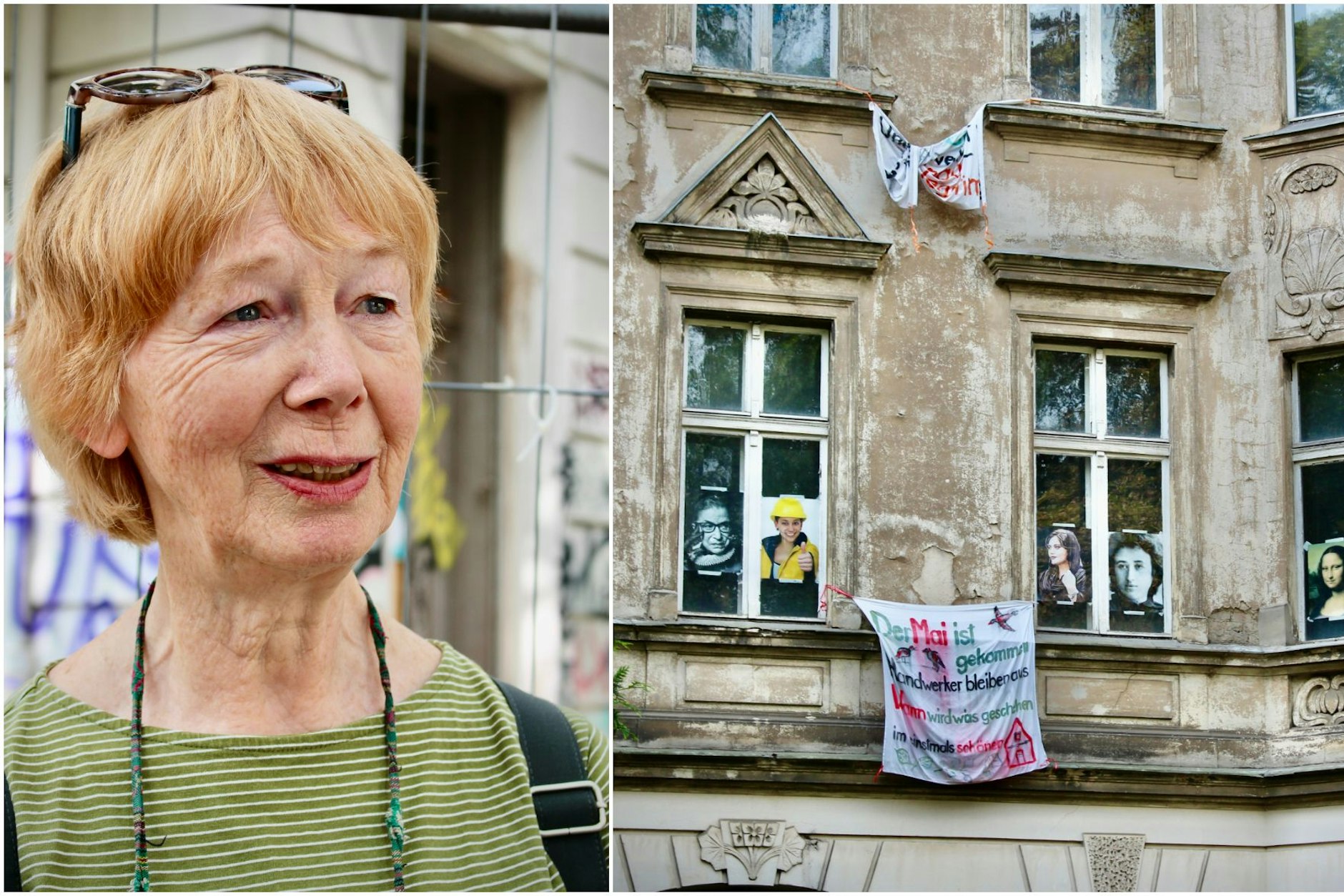 Rosa Luxemburg, Audre Lorde, Hannah Arendt: Die „Unbeugsamen“ wachen über das Haus. Aufgehängt von den Frauen hinter der Vereinigung. „Diese Bilder geben uns Kraft“, sagt Ingrid Schipper. „Und sie erinnern uns daran, warum wir nicht aufgeben dürfen.“