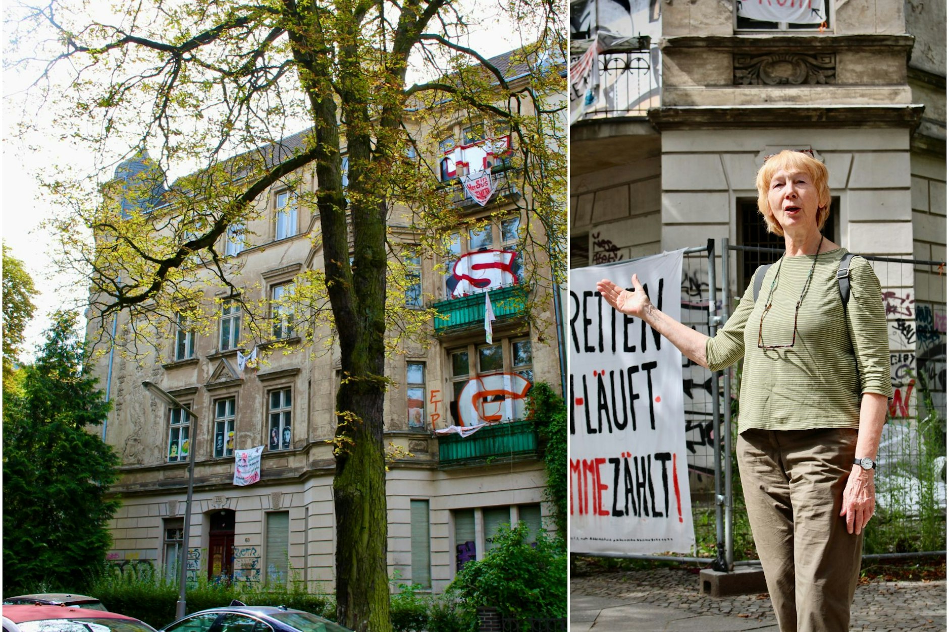 Das Jugendstilhaus aus dem Jahr 1906 steht seit über 20 Jahren leer. Trotz seiner Größe – 16 Wohnungen, zwei Eingänge – wird es nicht genutzt.