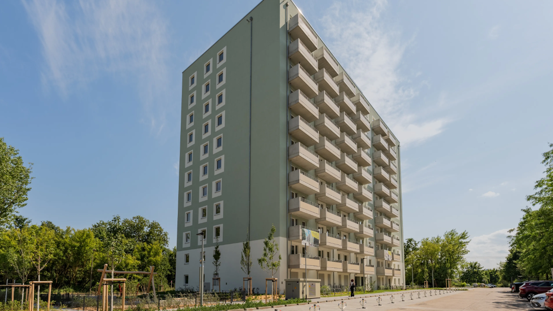 Gebaut wurde der Elfgeschosser in Berlin-Marzahn von Kondor Wessels.