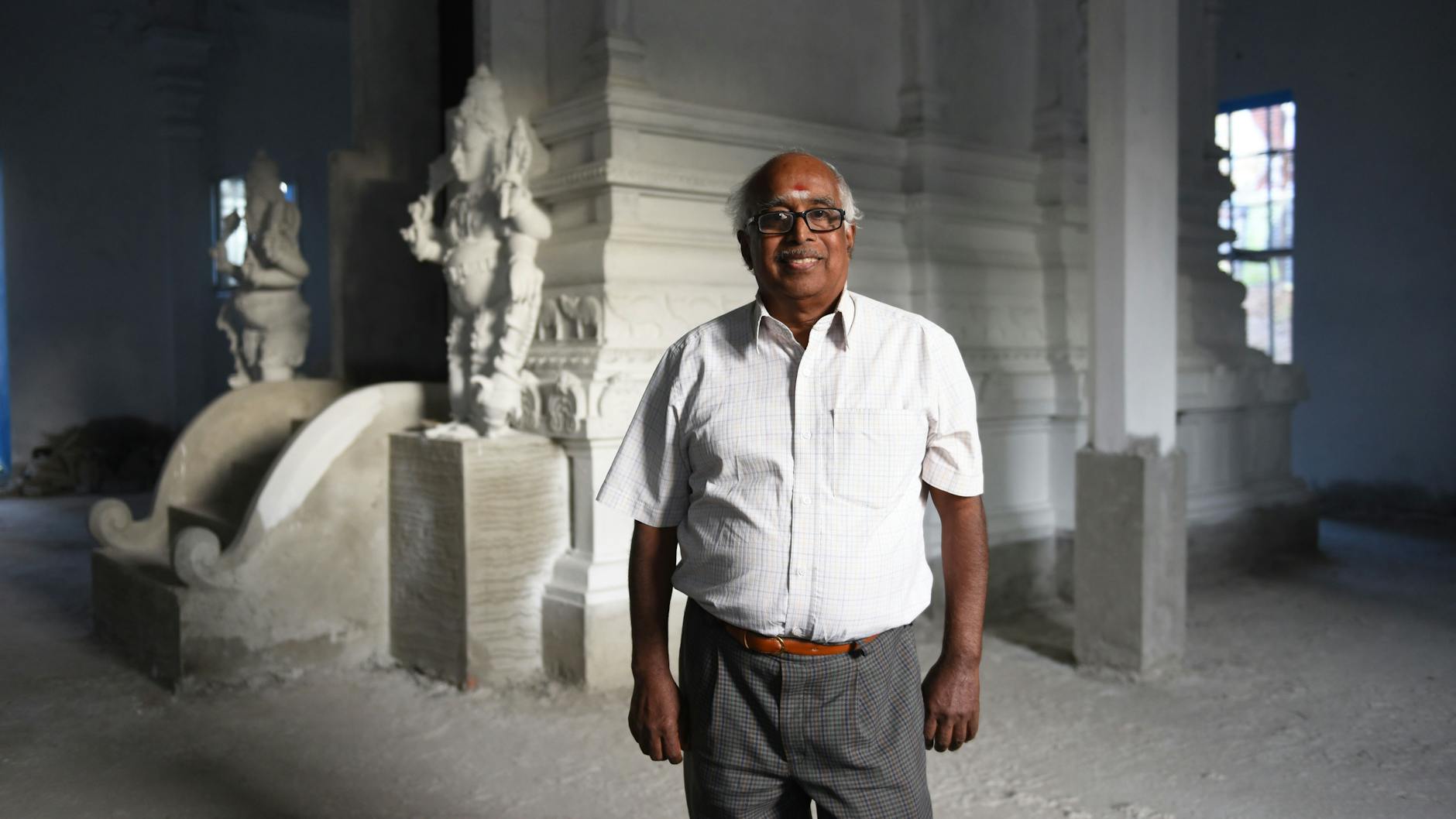 Auf zwei Jahren auf der Baustelle: Vilwanathan Krishnamurthy vom Trägerverein.