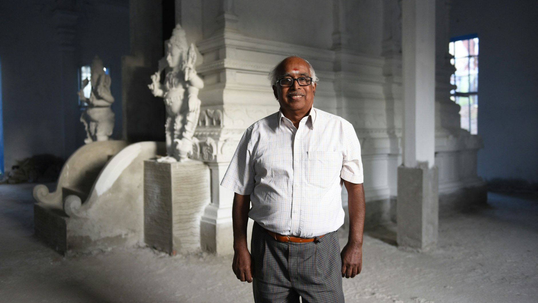 Auf zwei Jahren auf der Baustelle: Vilwanathan Krishnamurthy vom Trägerverein.