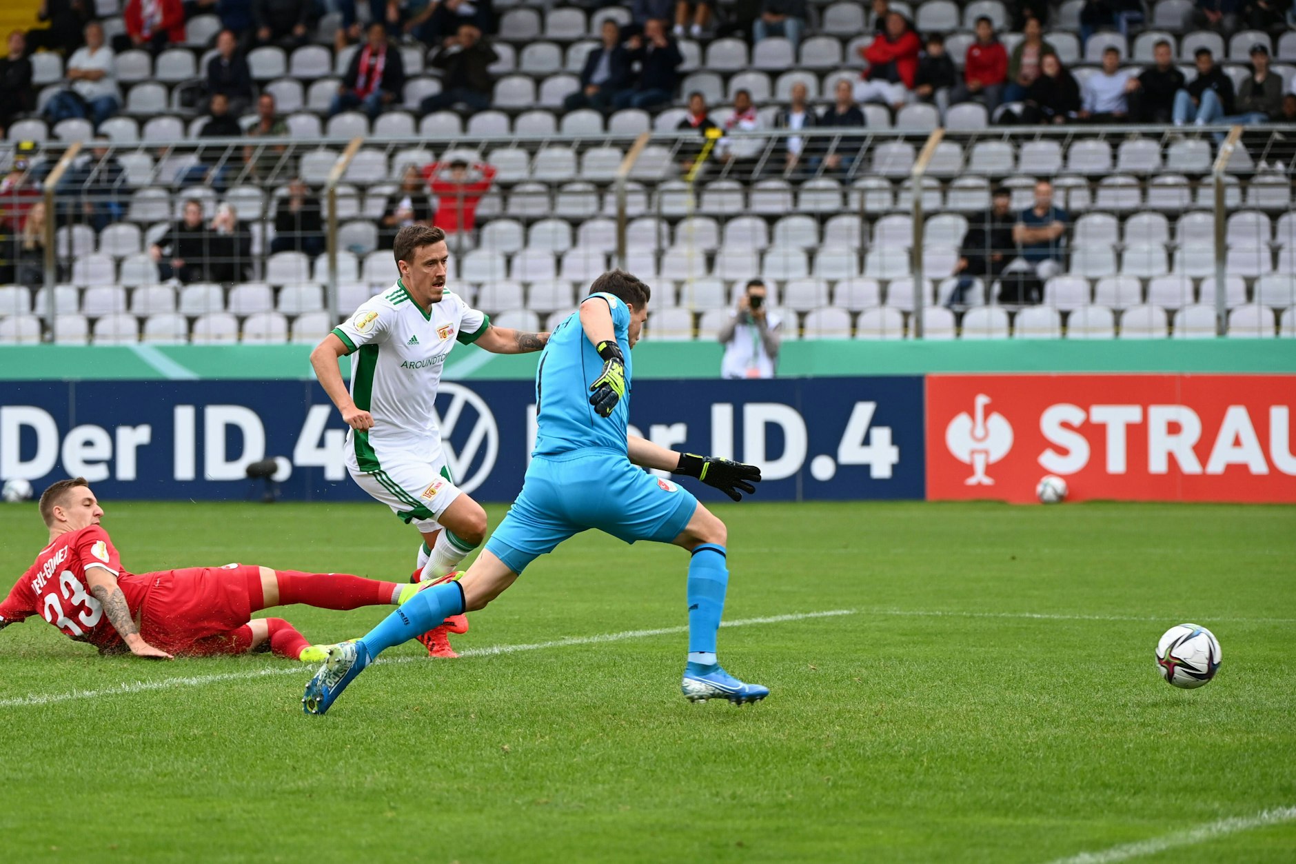2021 erlöste Max Kruse den 1. FC Union im DFB-Pokal und traf bei Türkgücü München zum erlösenden 1:0-Siegtreffer. 