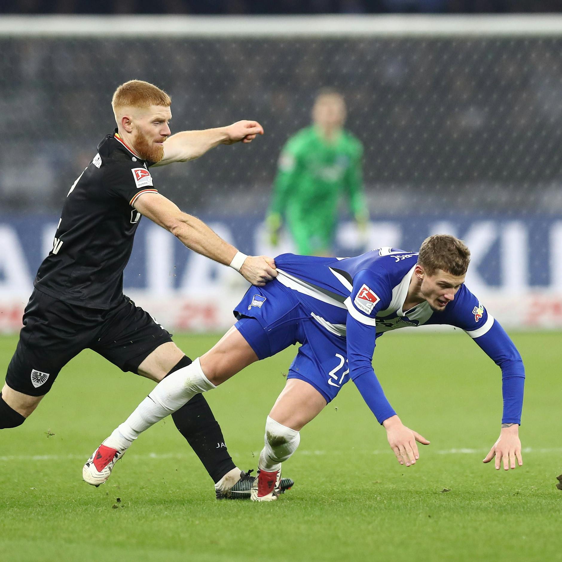 Beim Hinspiel im Dezember 2024 kam Michael Cuisance mit Hertha gegen Münster ins Stolpern und verlor blamabel 1:2 im Olympiastadion.