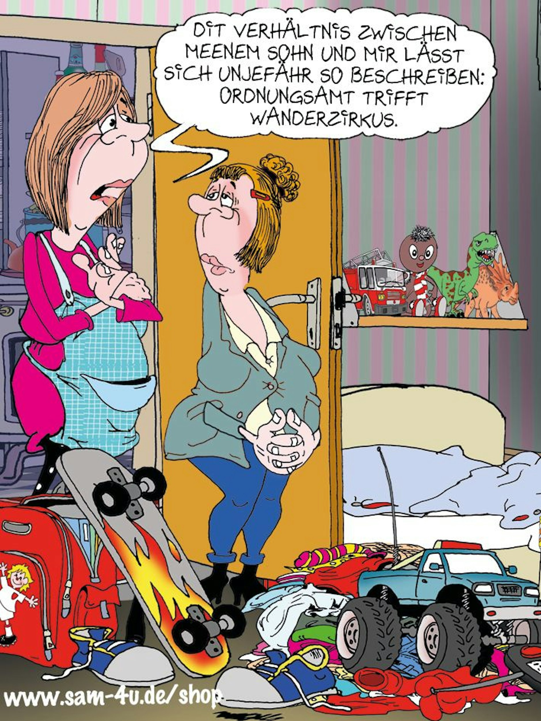 Lust auf Humor? Hier ist unser Cartoon des Tages von Zeichner Sam Paff aus Berlin - wie jeden Tag in unserer Rubrik Witz des Tages.