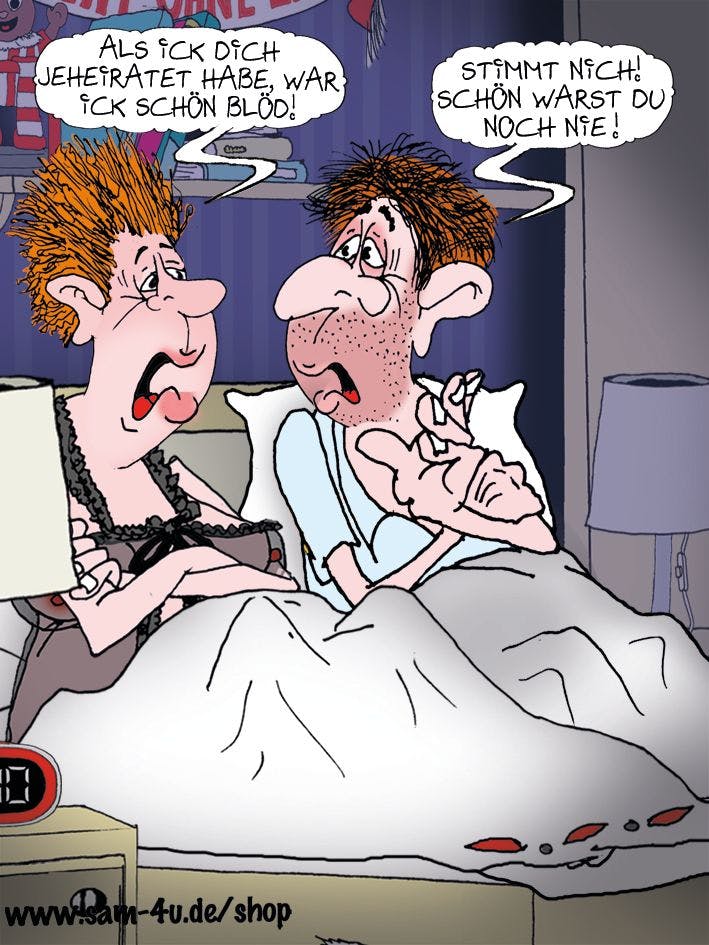 Auch heute hat unser Zeichner Sam Paff aus Berlin einen Cartoon des Tages für Sie gezeichnet - er verfeinert damit jeden Tag unsere Rubrik Witz des Tages!