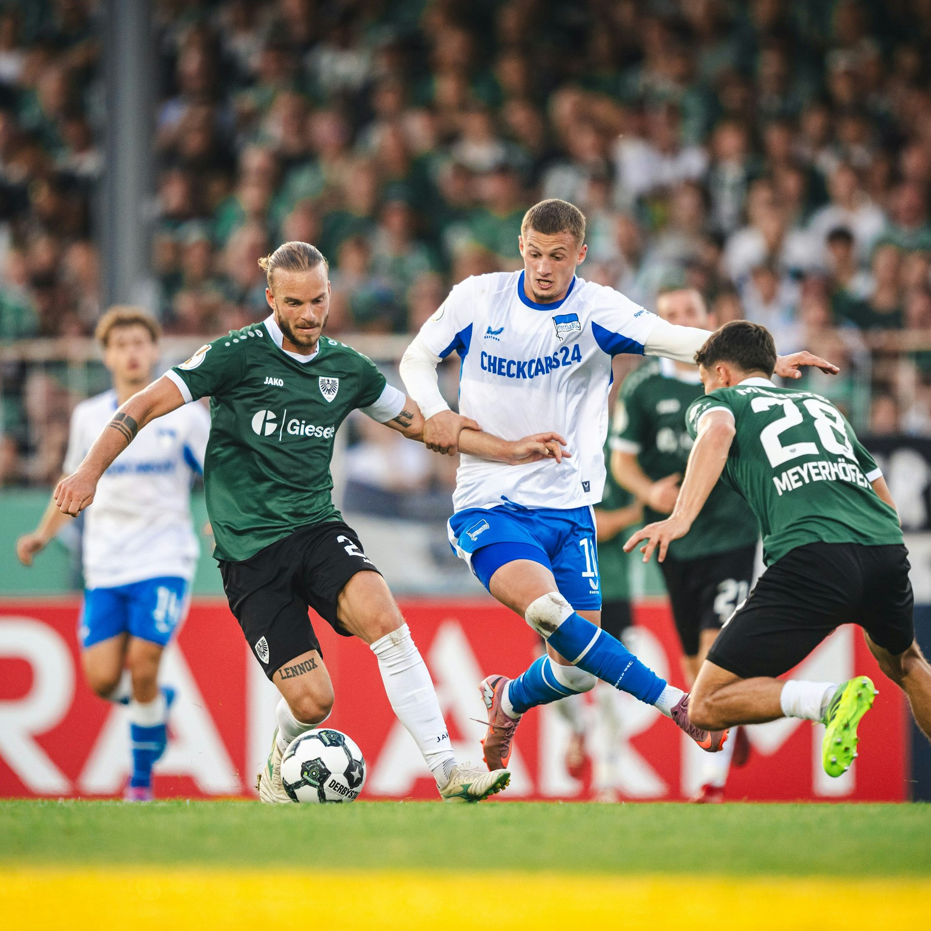 Herthas Mittelfeldspieler Michael Cuisance konnte im Pokalspiel nur wenig spielerische Impulse setzen.