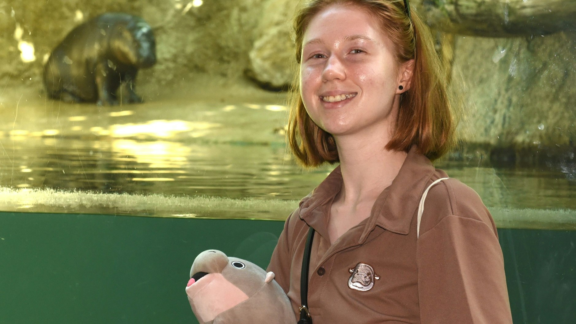 Viereinhalb Stunden dauerte die Zugfahrt: Hippo-Fan Sarka Zlamalova (23) kam aus Prag, um sich in Berlin von Toni zu verabschieden.