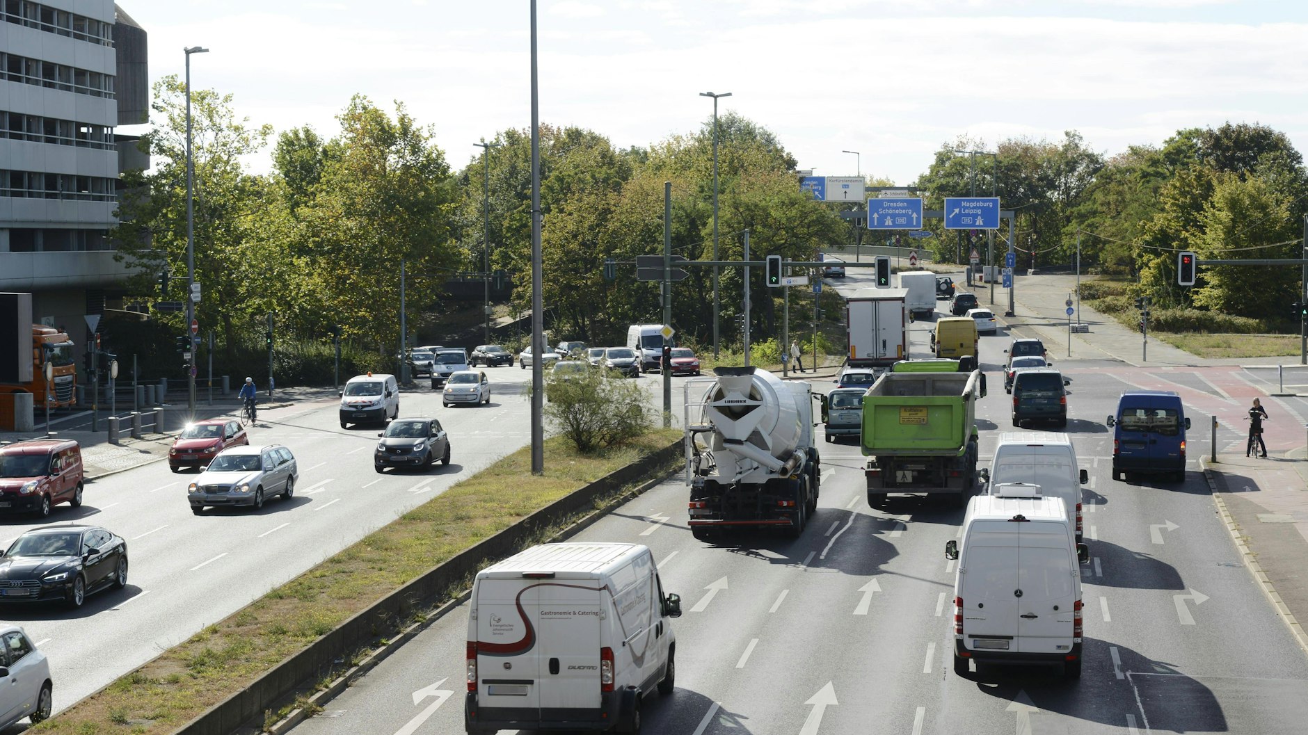 Auch der Bereich A100/Messedamm ist brandgefährlich.
