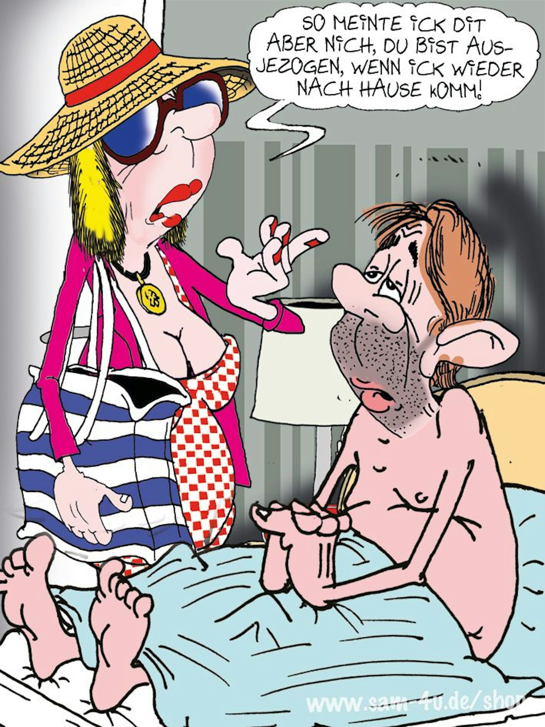 Lust auf den Cartoon des Tages? Hier kommt er auch schon! Zeichner Sam Paff aus Berlin bereichert damit jeden Tag unsere Rubrik Witz des Tages.