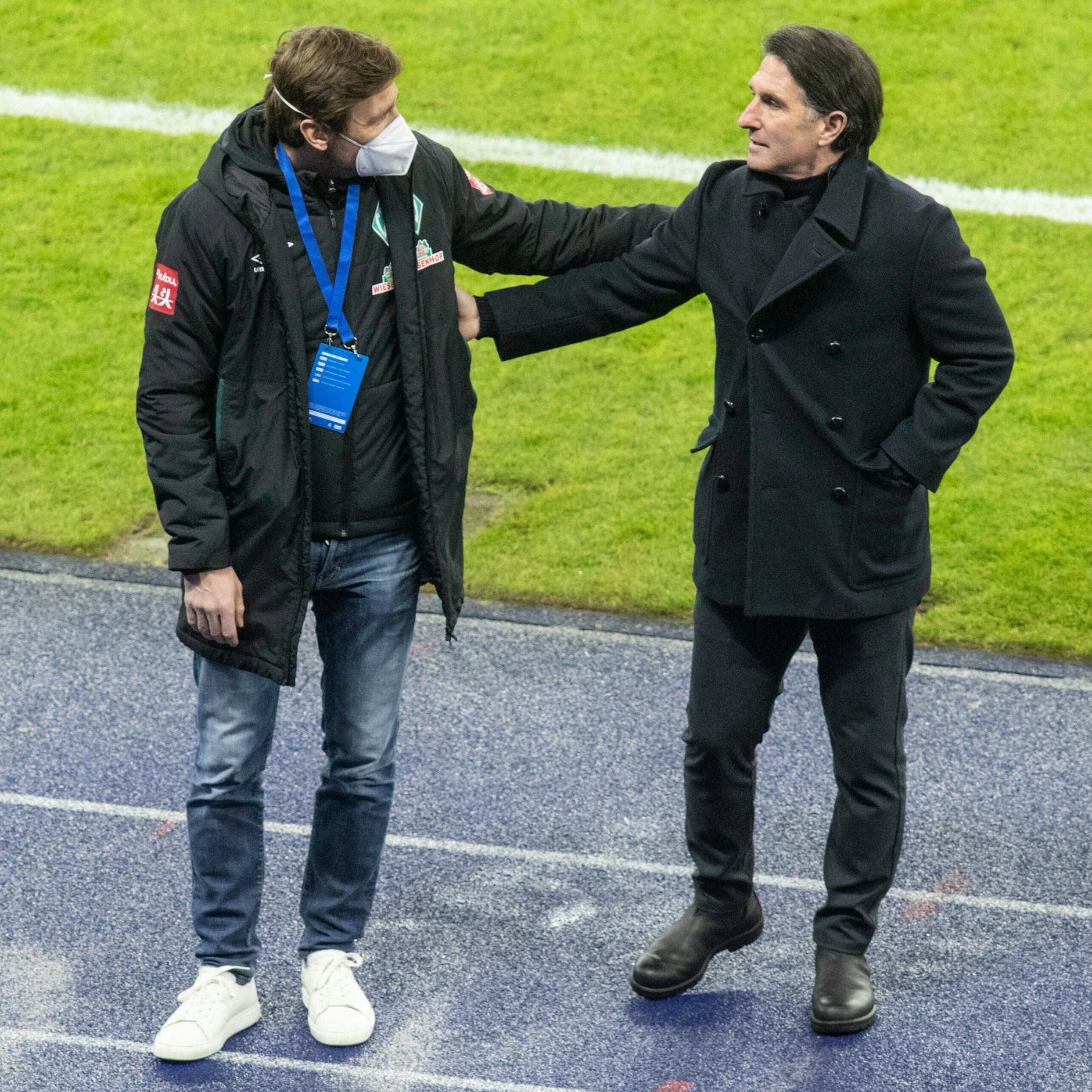 Florian Kohfeldt siegte mit Werder Bremen im Januar 2021 mit 4:1 bei Hertha. Danach wurde Bruno Labbadia gefeuert.