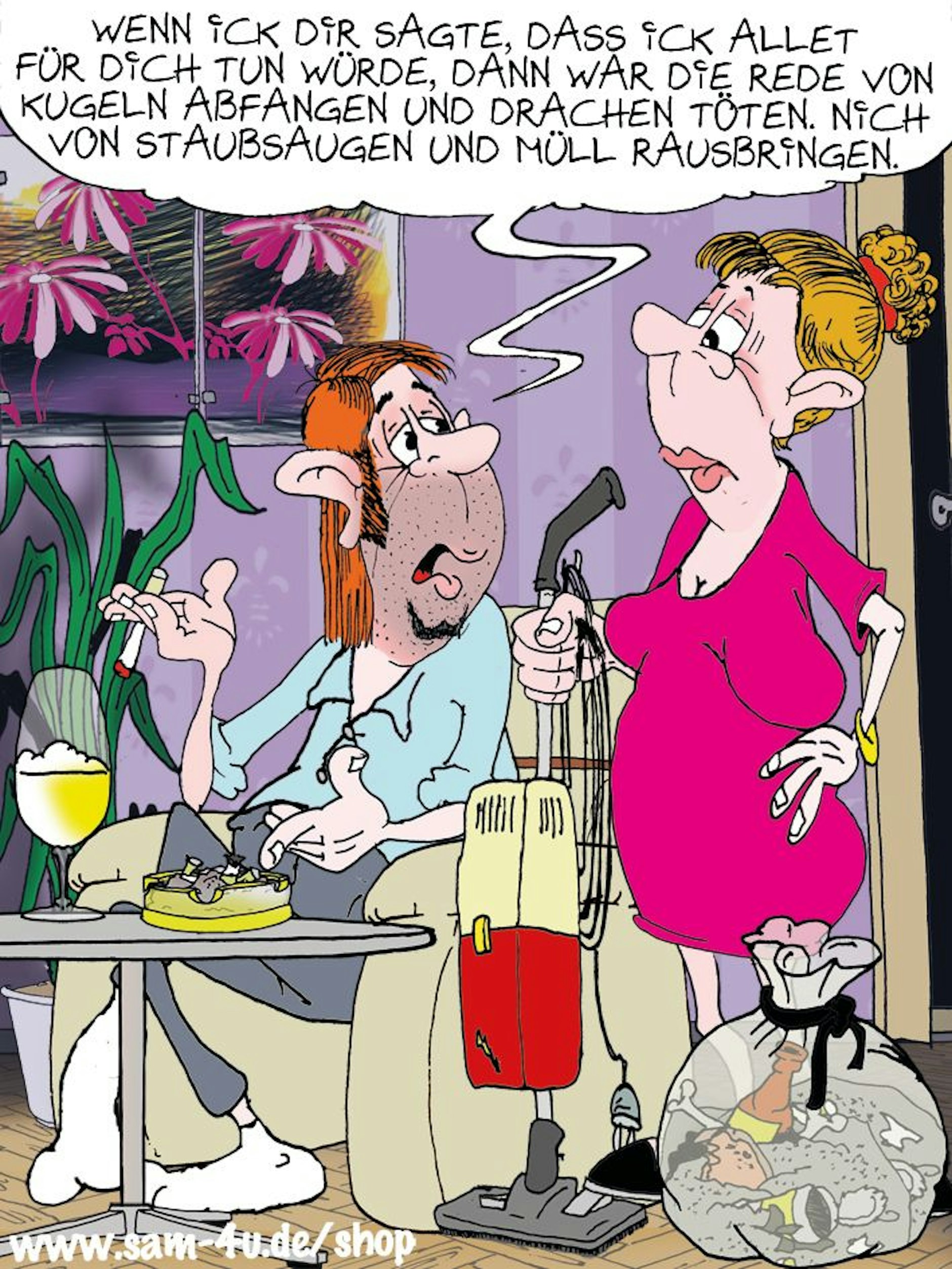 Der Cartoon des Tages kommt auch heute von unserem Zeichner Sam Paff aus Berlin. Lassen Sie sich von unserem Cartoon-Künstler zum Lachen bringen!