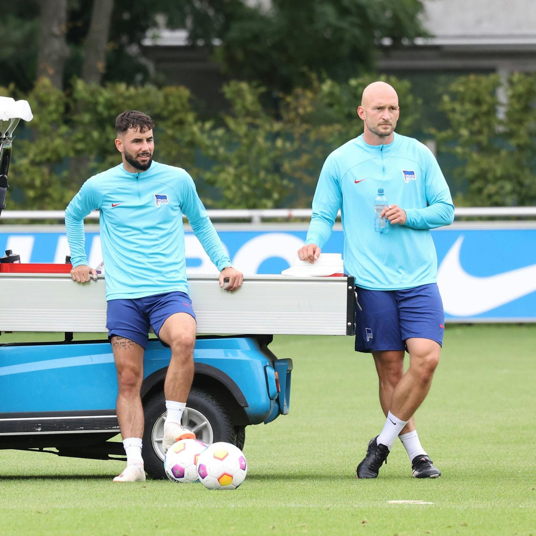 Im Sommer 2023 spielten Marco Richter und Toni Leistner bei Hertha BSC ein paar Wochen zusammen.