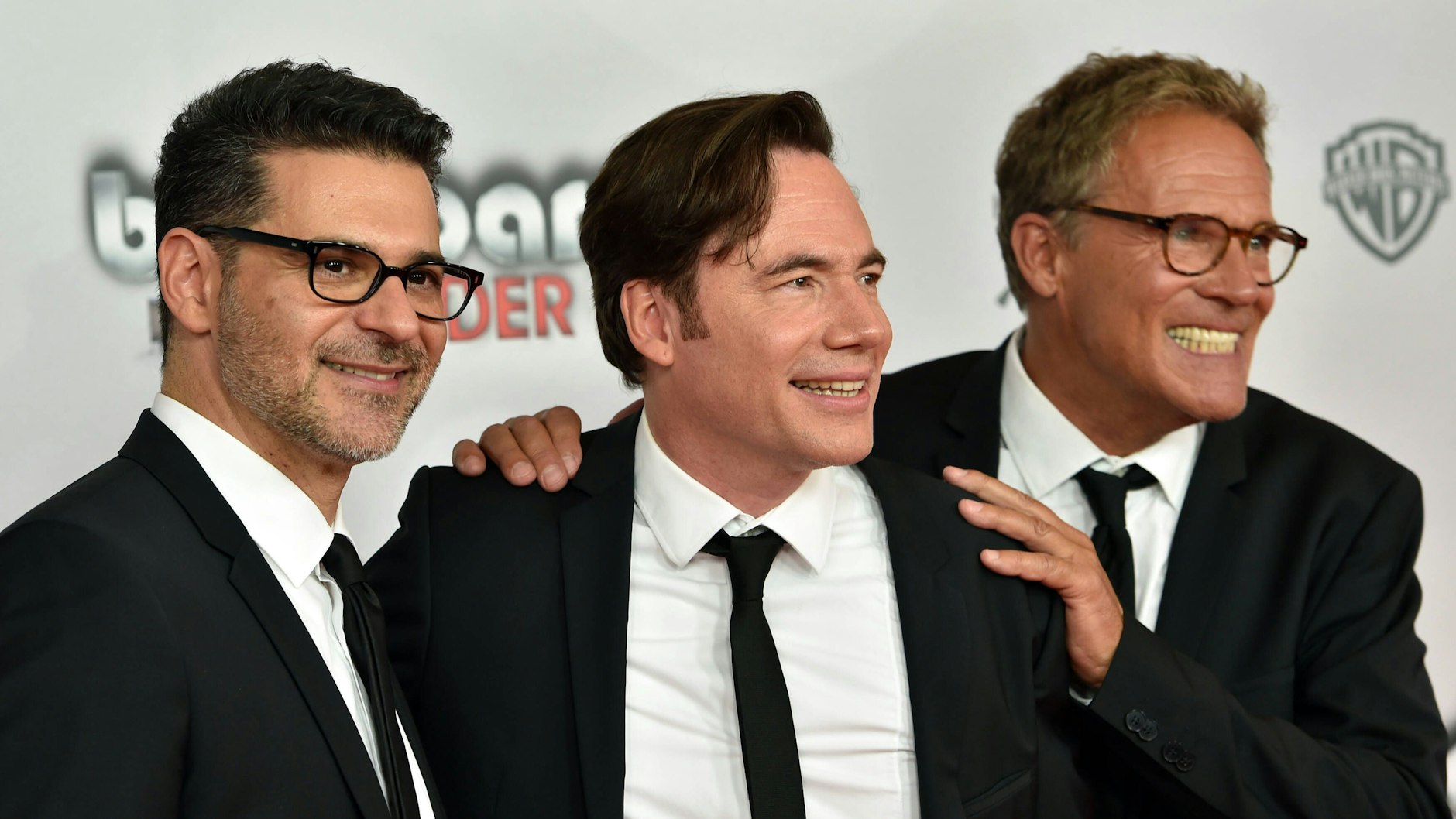 Rick Kavanian, Michael Bully Herbig und Christian Tramitz bei der PRemiere von „Bullyparade - Der Film“ im Jahr 2017.