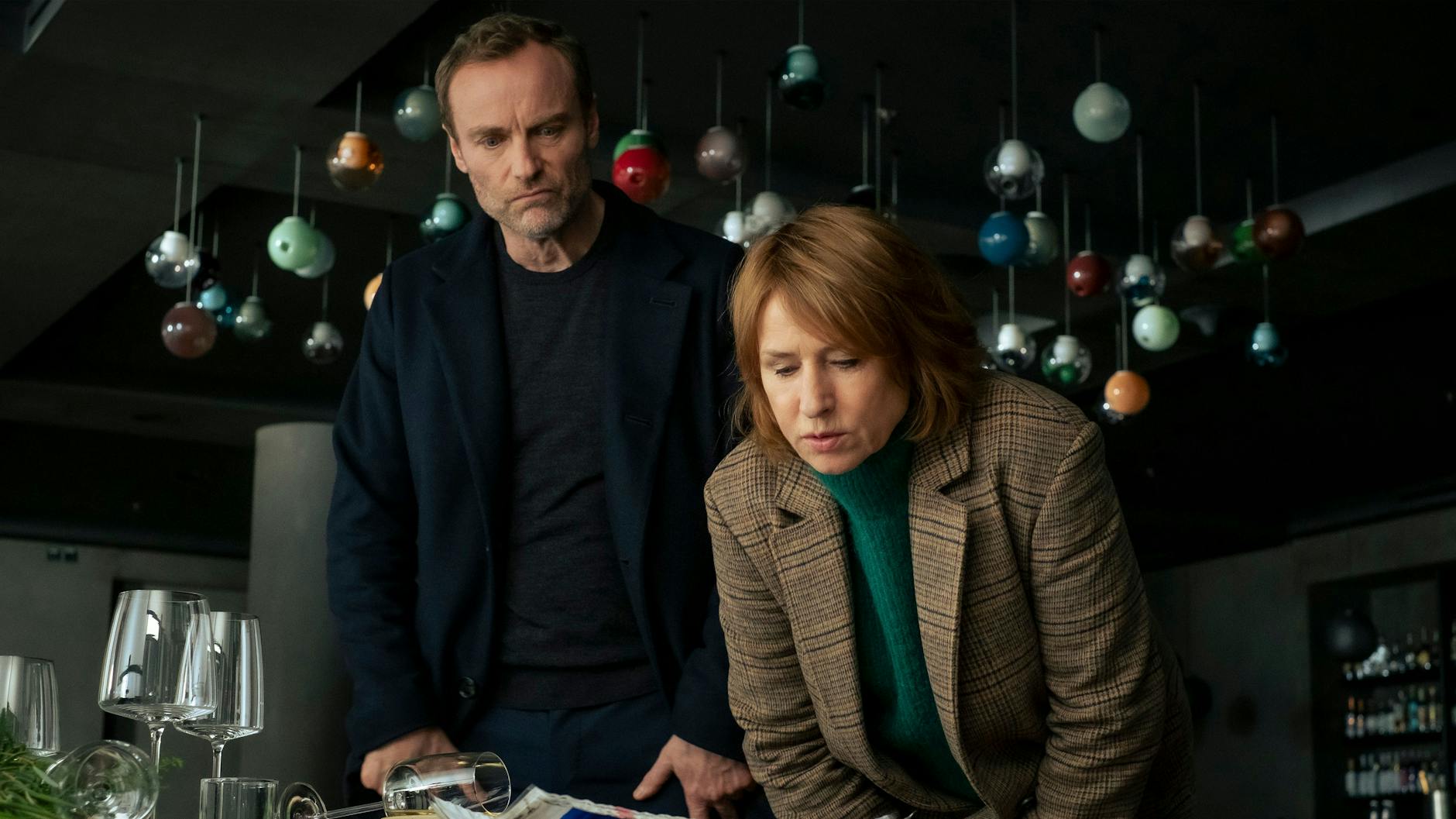 Corinna Harfouch und Mark Waschke sind seit 2023 ein eingespieltes „Tatort“-Duo.