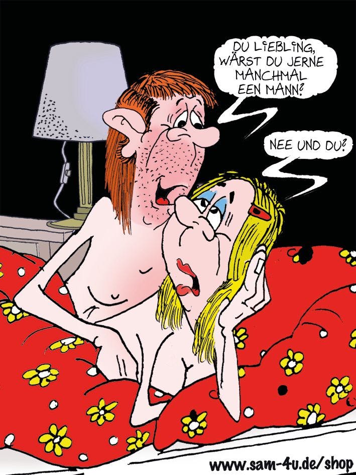 Auch heute gibt es in unserer Rubrik Witz des Tages drei lustige Witze - und den traditionellen Cartoon des Tages von Zeichner Sam Paff aus Berlin.