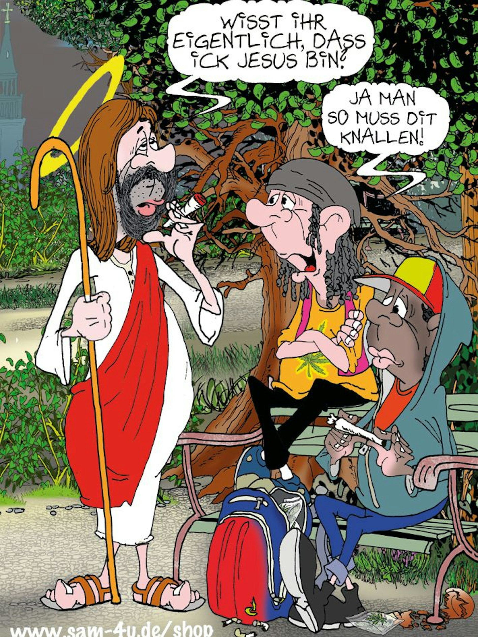 Der Cartoon des Tages von unserem Zeichner Sam Paff aus Berlin hat jeden Tag einen festen Platz in unserer Rubrik Witz des Tages.