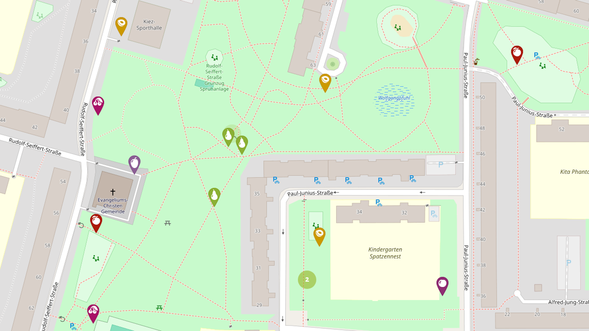 Die Website mundraub.org zeigt, wo in Berlin öffentlich zugängliche Obstbäume stehen, an denen man sich gratis bedienen kann.