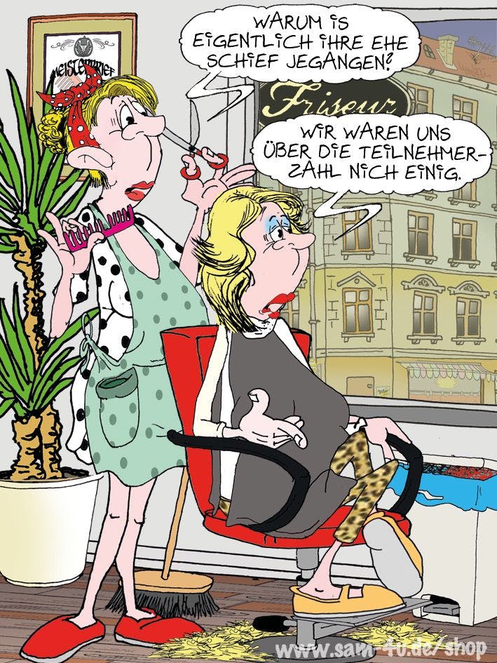 Unser Cartoon des Tages kommt auch heute von unserem Zeichner Sam Paff aus Berlin. Er bringt Sie in der Rubrik Witz des Tages jeden Tag mit seinem Berliner Humor zum Schmunzeln.