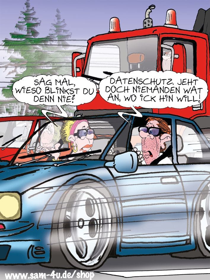 Der Cartoon des Tages kommt auch heute von unserem Zeichner Sam Paff aus Berlin. Lassen Sie sich von seinem besonderen Berliner Humor verzaubern!