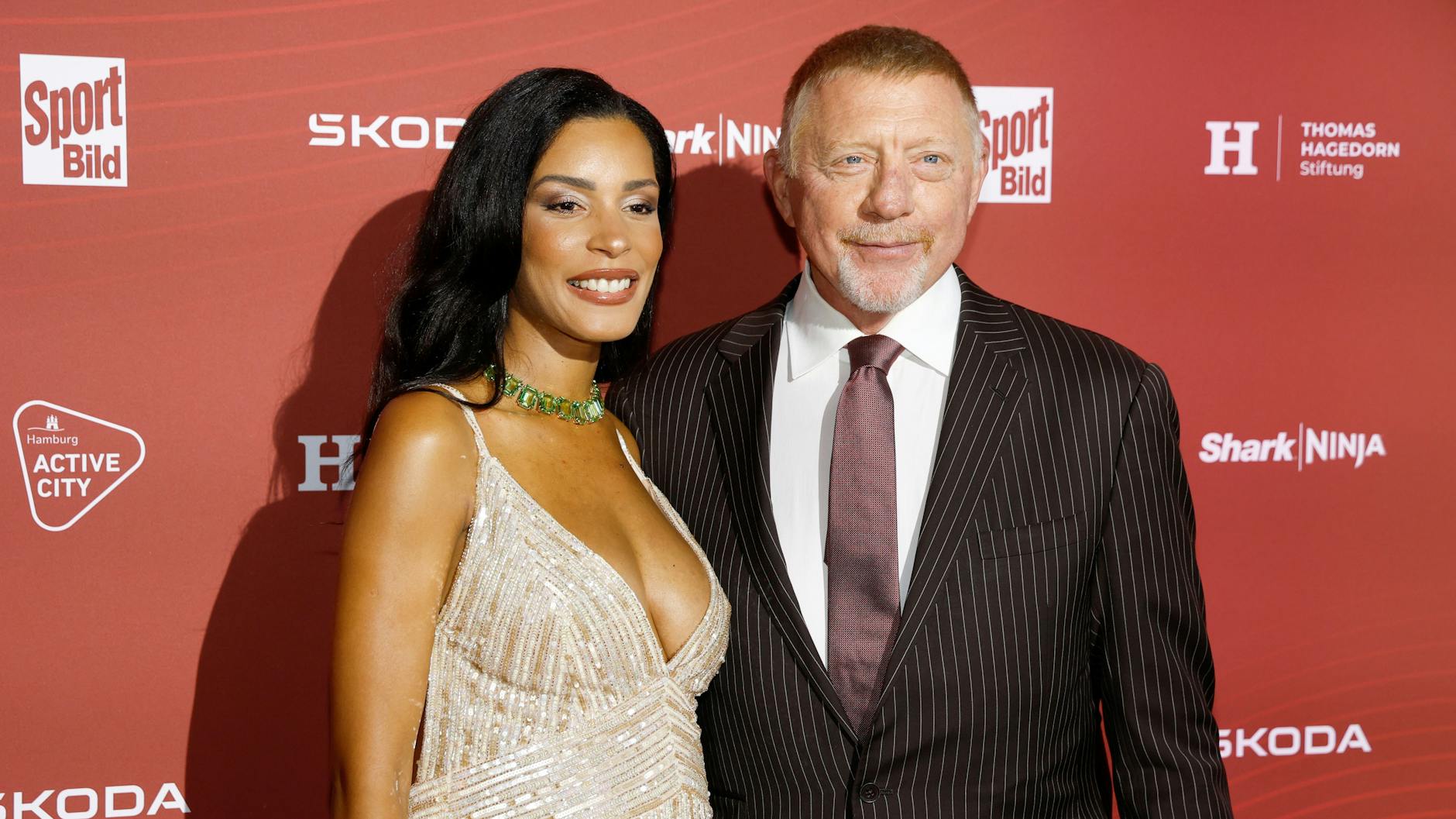 Boris Becker und seine Ehefrau Lilian de Carvalho Monteiro bei einer Veranstaltung in Hamburg.