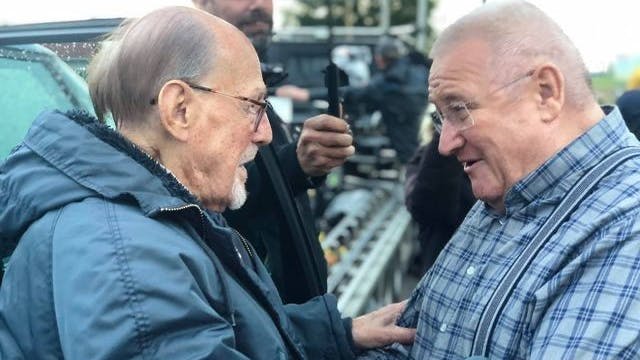 Herbert Köfer und Horst Krause nei den Dreharbeiten zu „Krauses Zukunft“: Die beiden Volksschauspieler verstanden sich auf Anhieb.